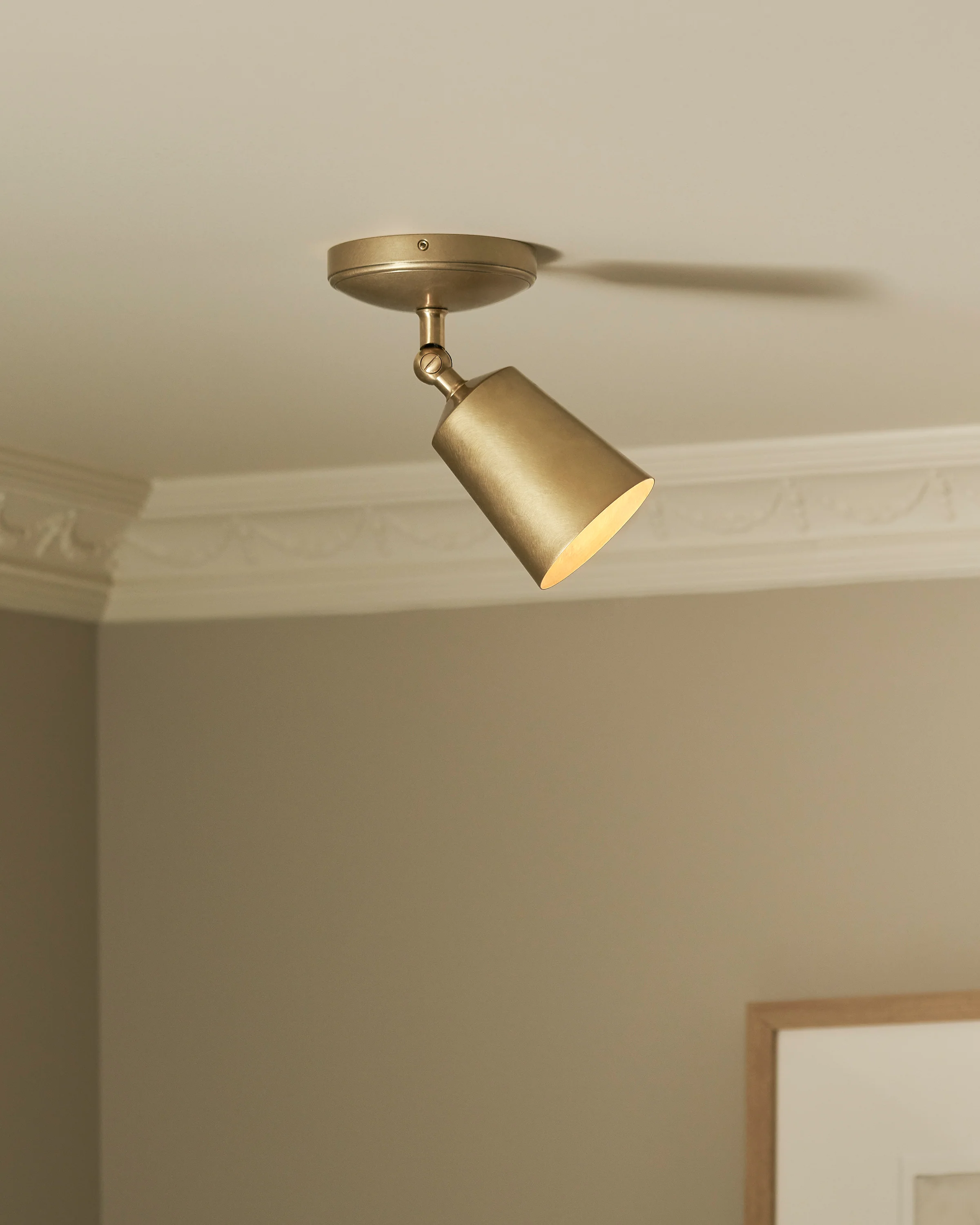 Baylis Single Large Spotlight - Antique Brass - Image 3