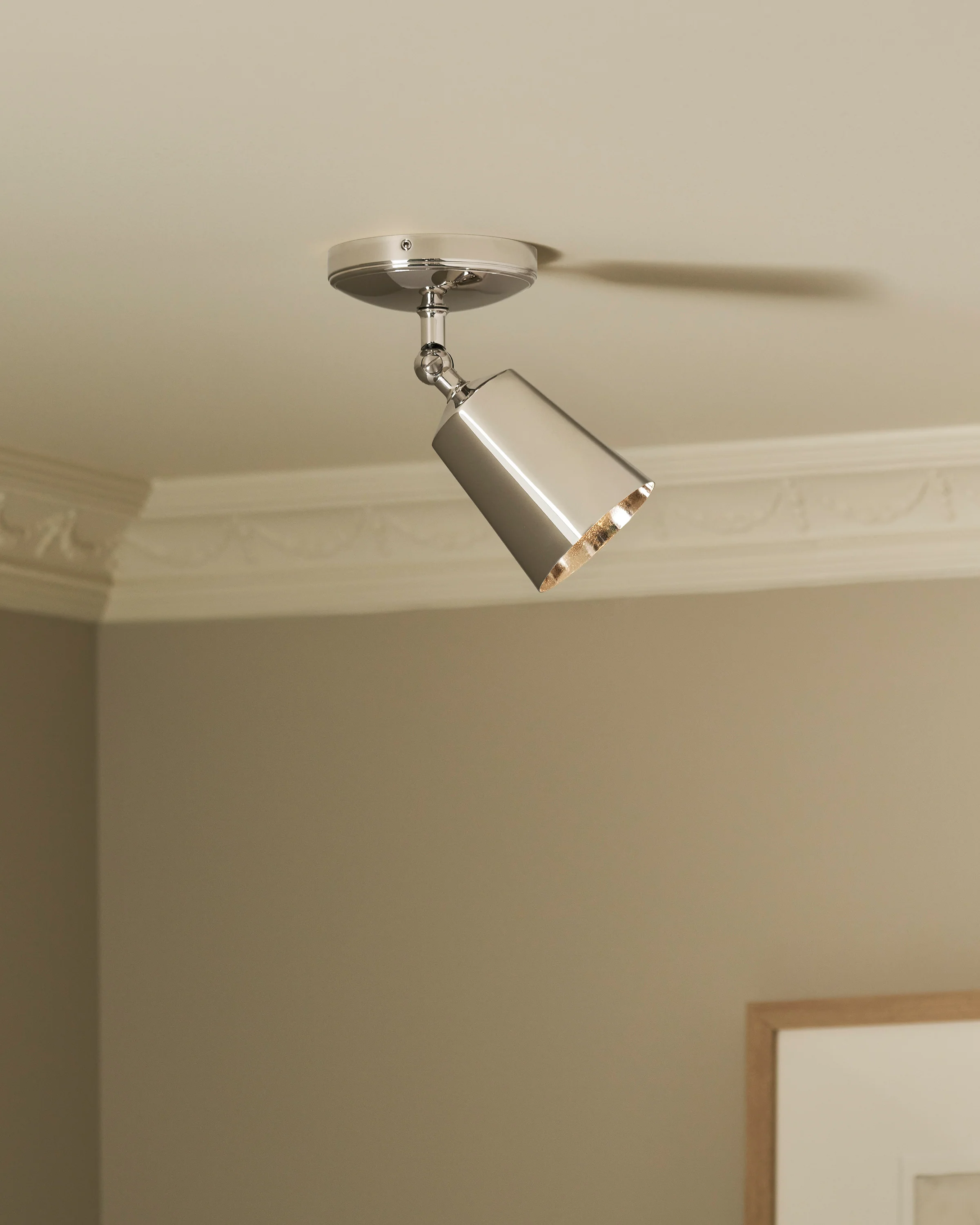 Baylis Single Large Spotlight - Polished Nickel - Image 3