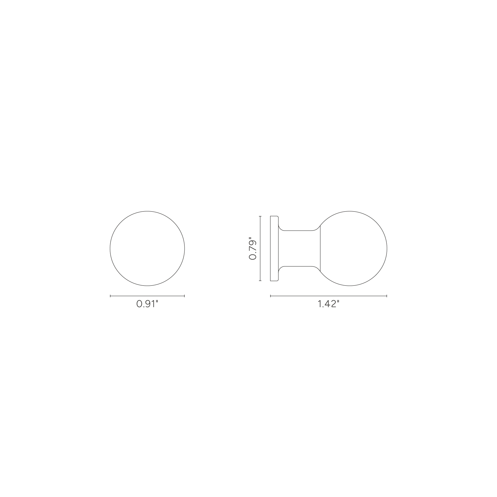 Bayswater Cabinet Knob Small - Bronze - Image 5