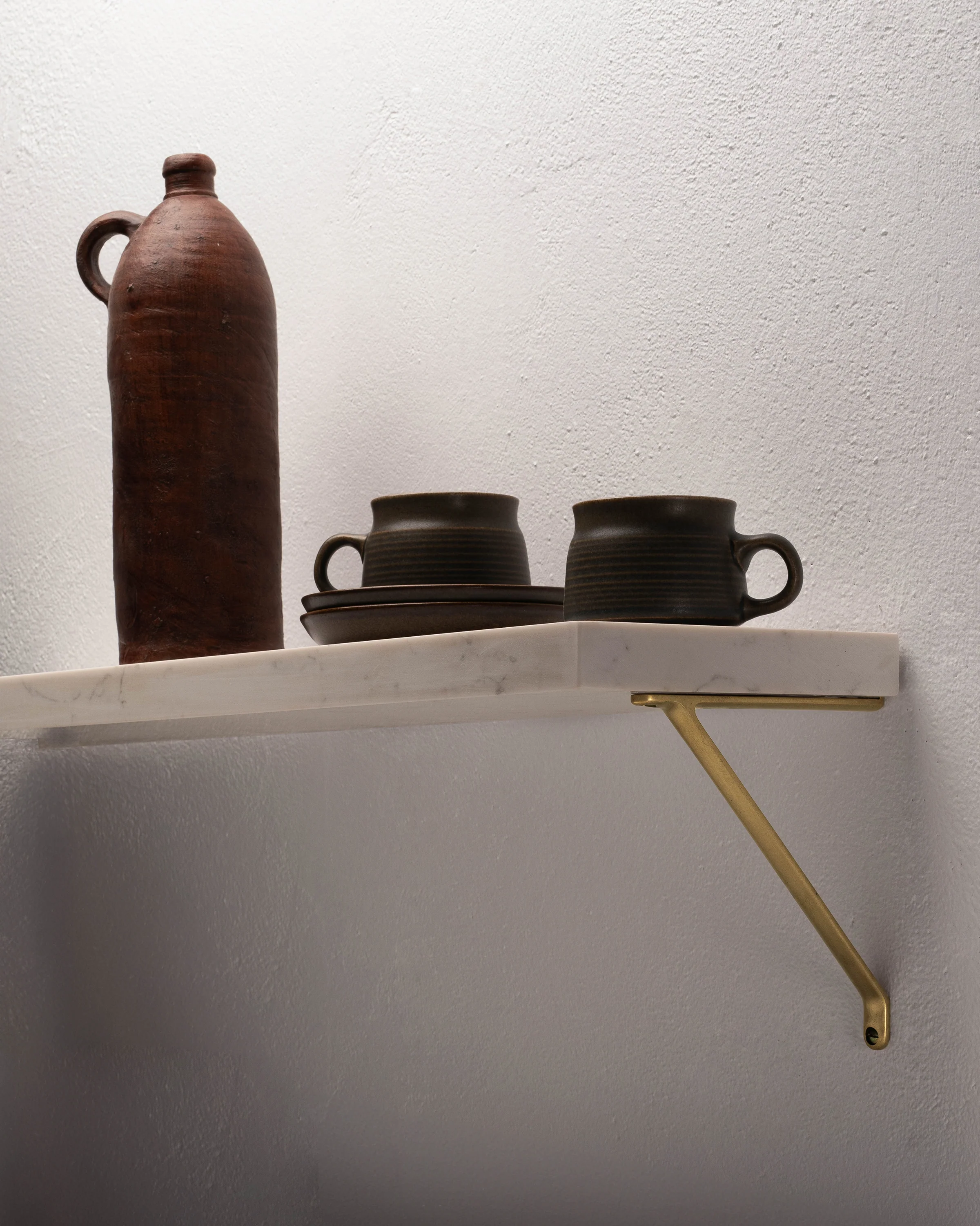 Brixton Shelf Bracket Small - Antique Brass - Image 3