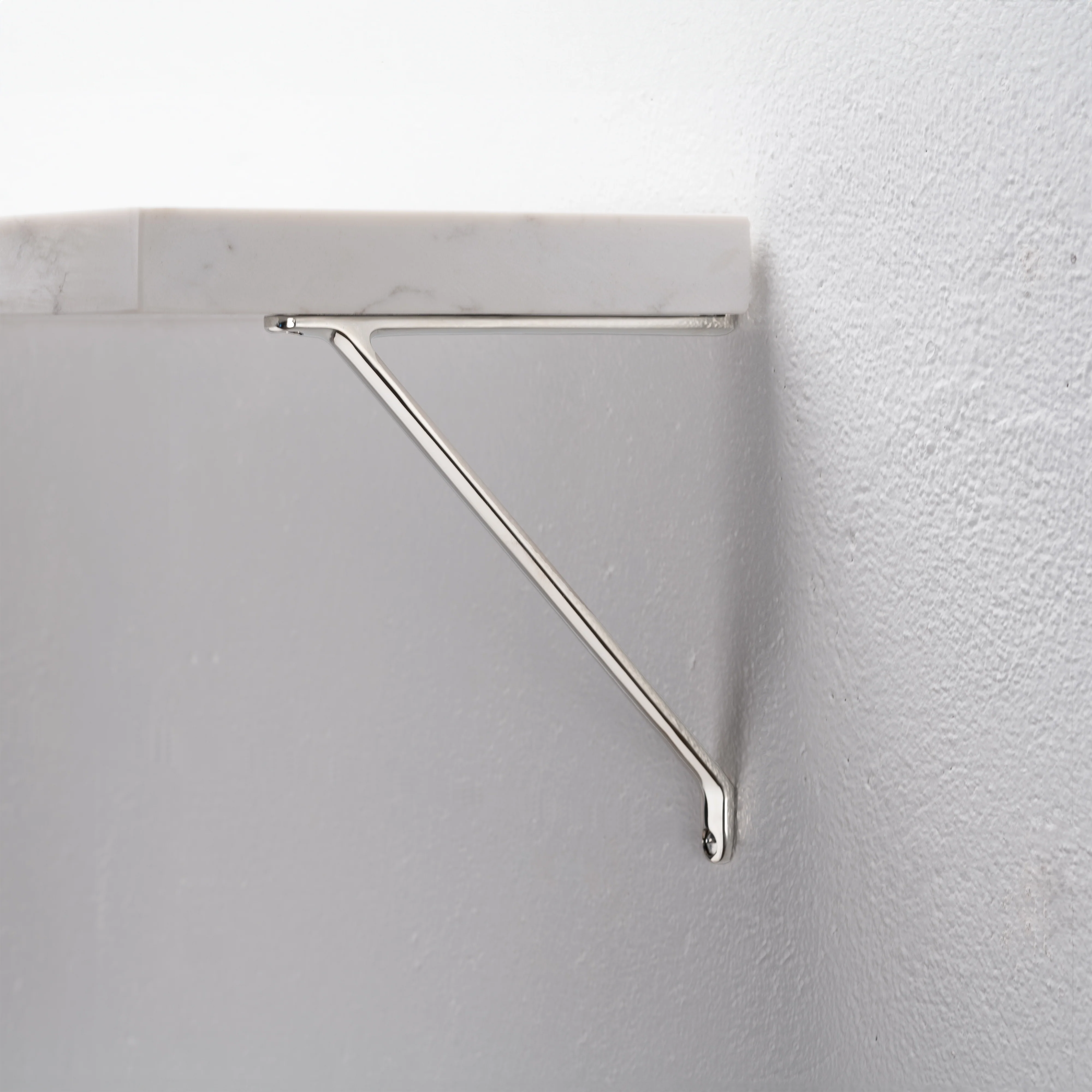 Brixton Shelf Bracket Small - Polished Nickel