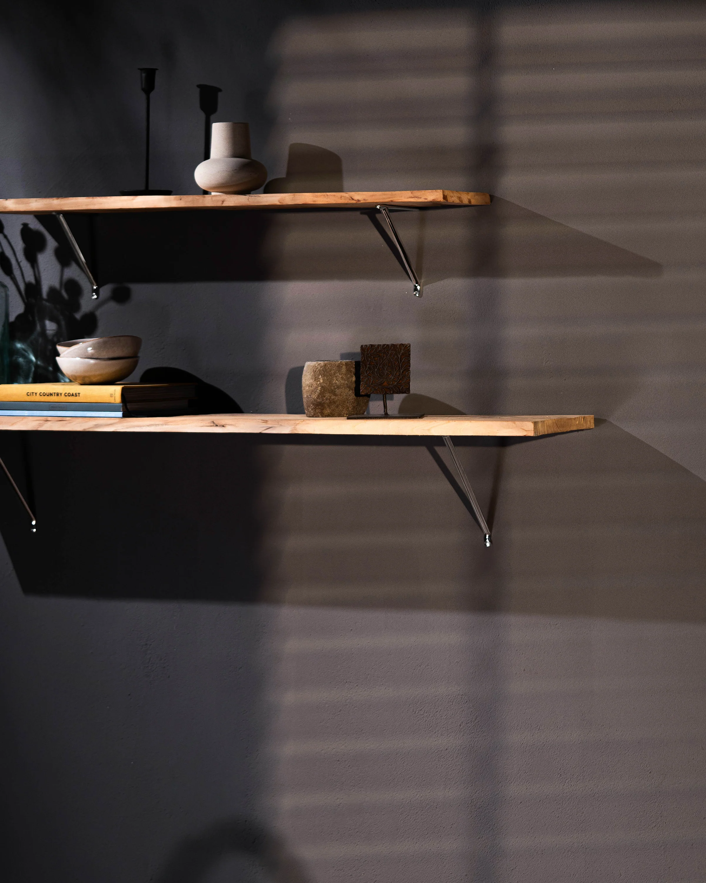 Brixton Shelf Bracket Small - Polished Nickel - Image 2