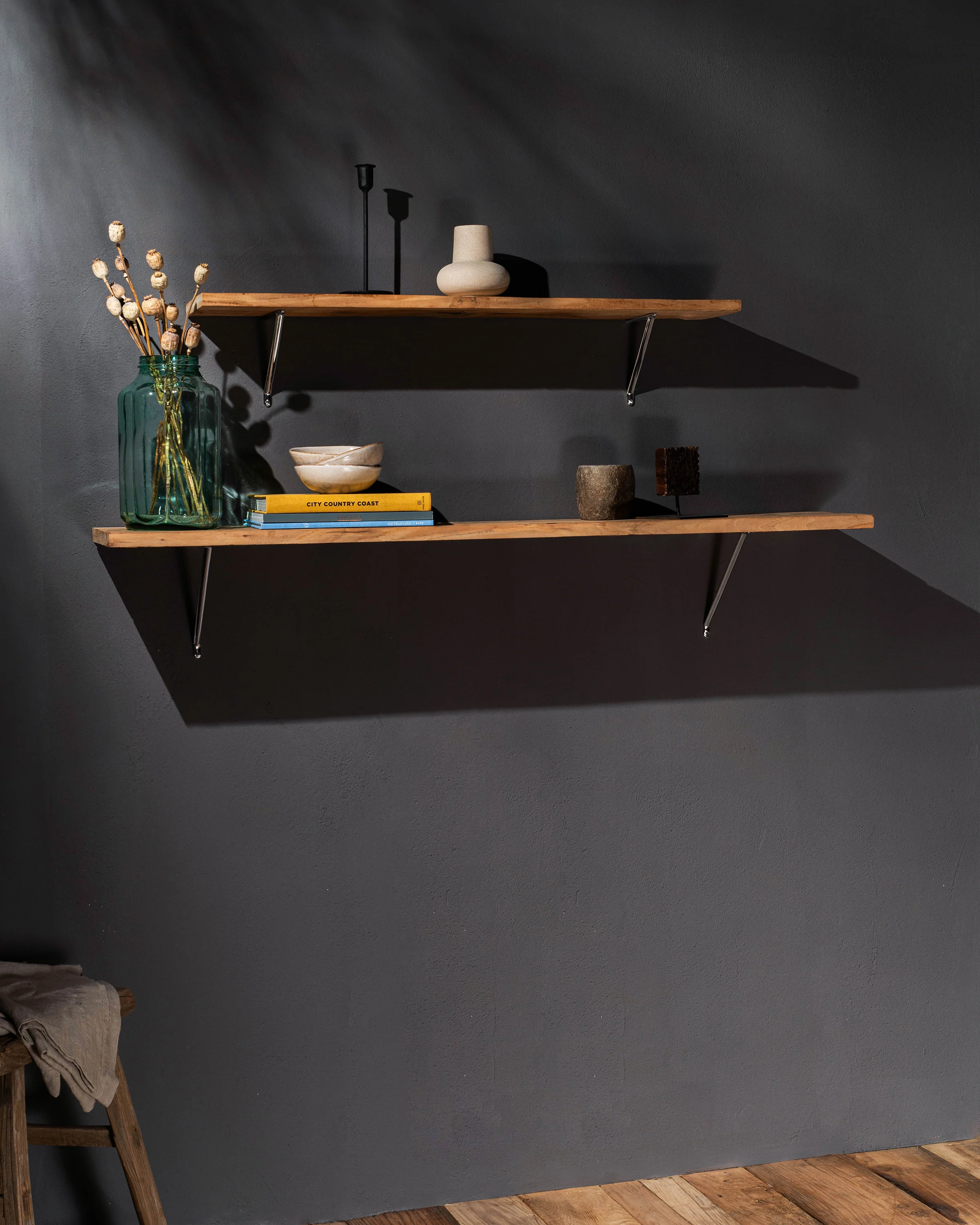 Brixton Shelf Bracket Small - Polished Nickel - Image 6