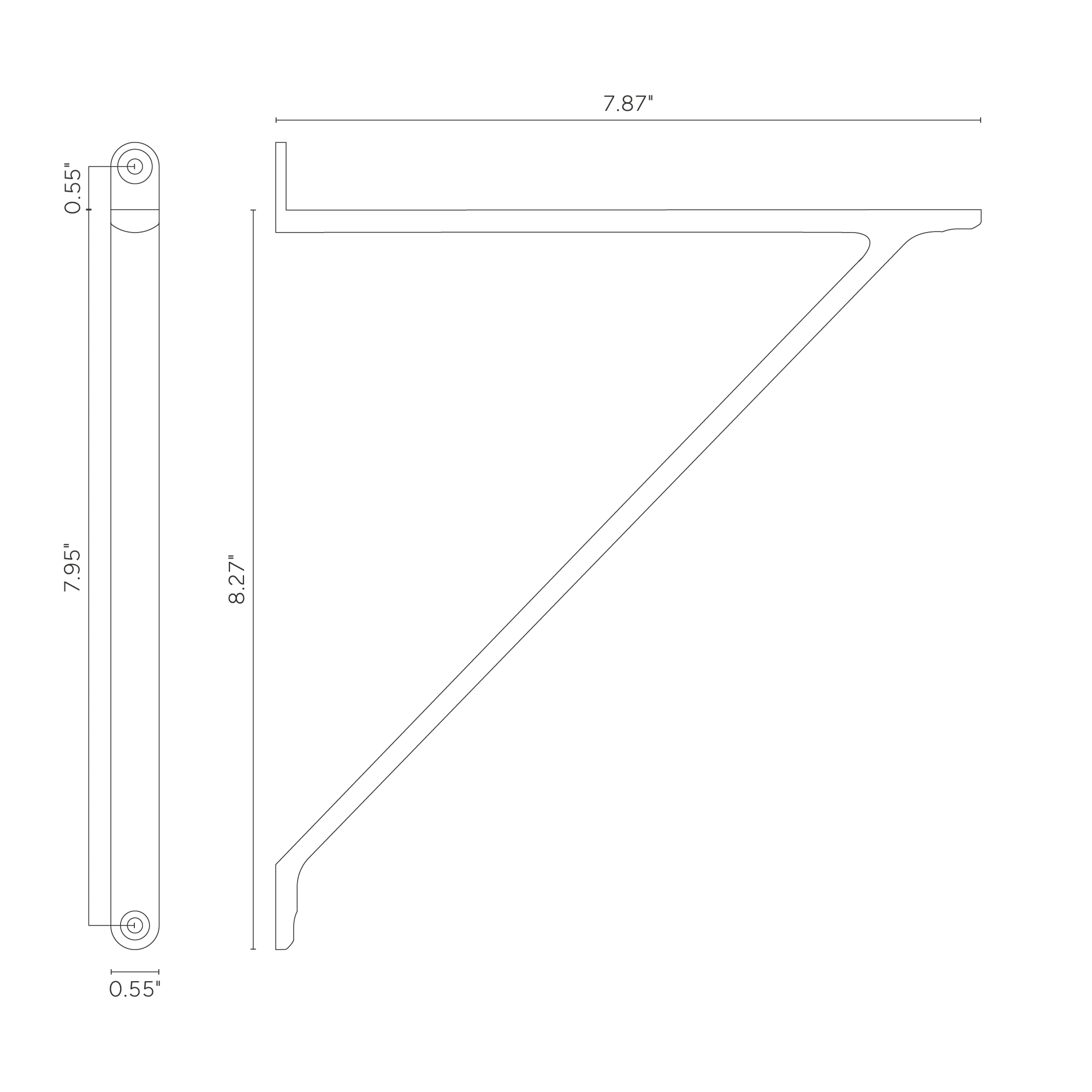 Brixton Shelf Bracket Medium - Bronze - Image 5