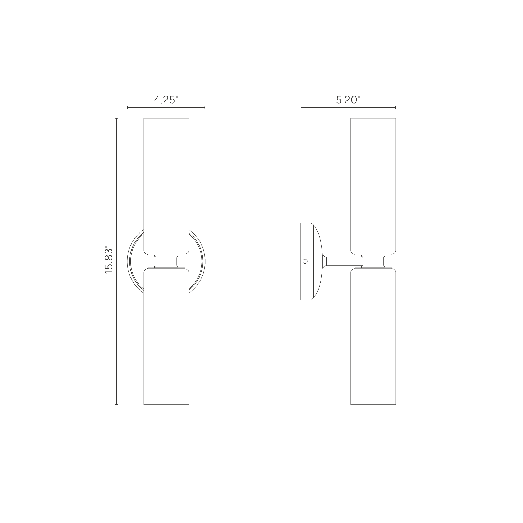 Claremont Medium Wall Light Fine Porcelain - Polished Nickel - Image 5