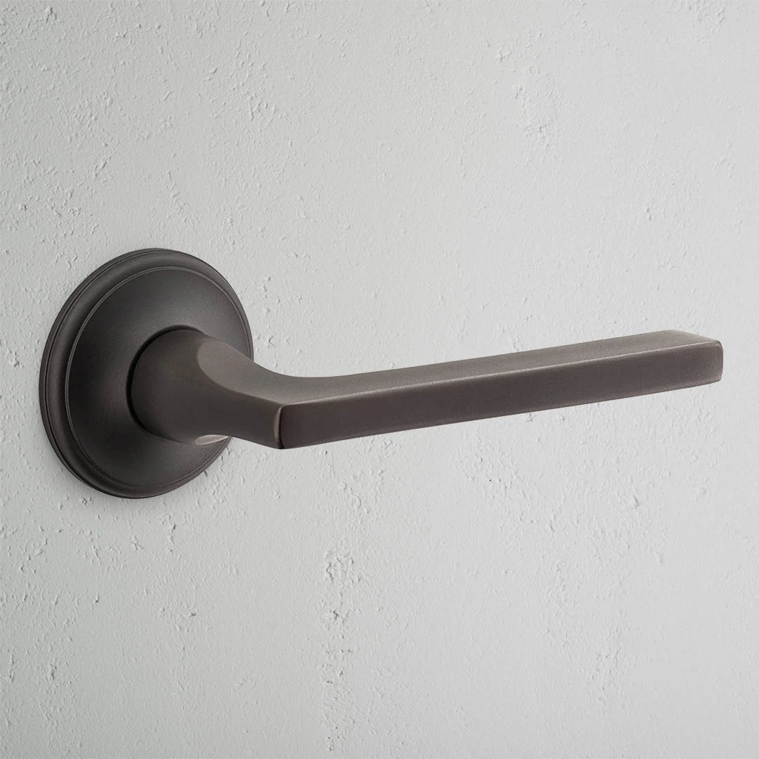 Clayton Dummy Door Handle Set - Bronze
