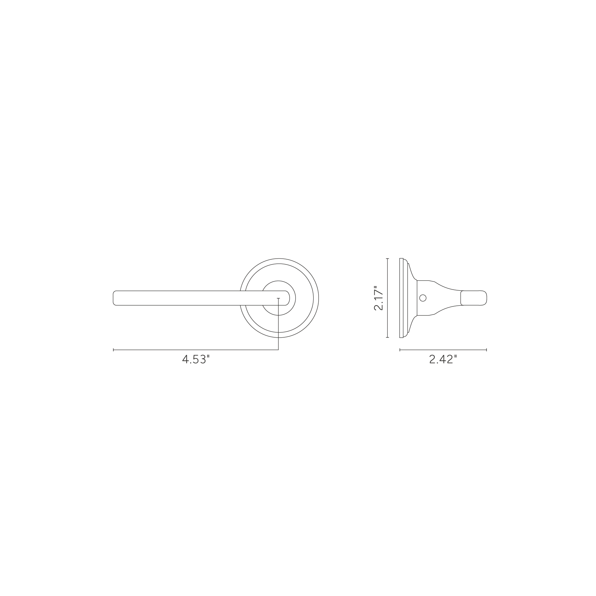 Clayton Unsprung Passage Door Handle Set - Polished Nickel - Image 3