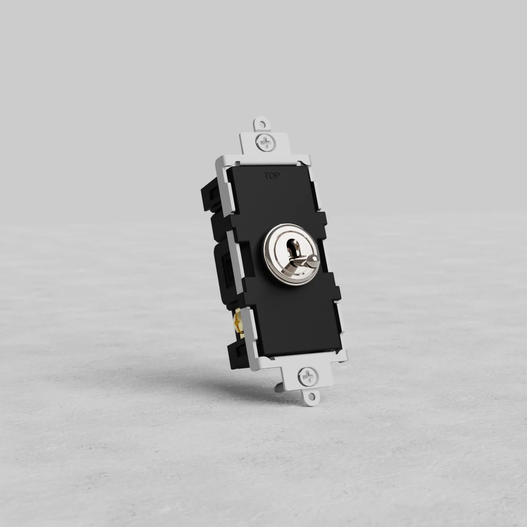 Double Pole Toggle Switch - Polished Nickel