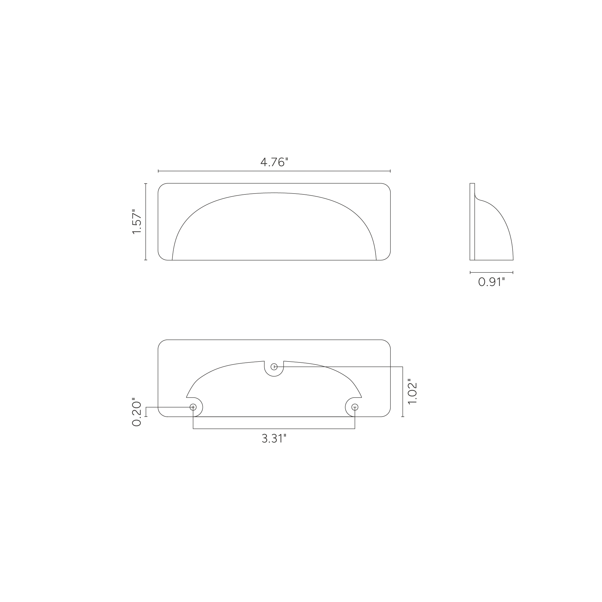Elm Cup Handle Small - Bronze - Image 5