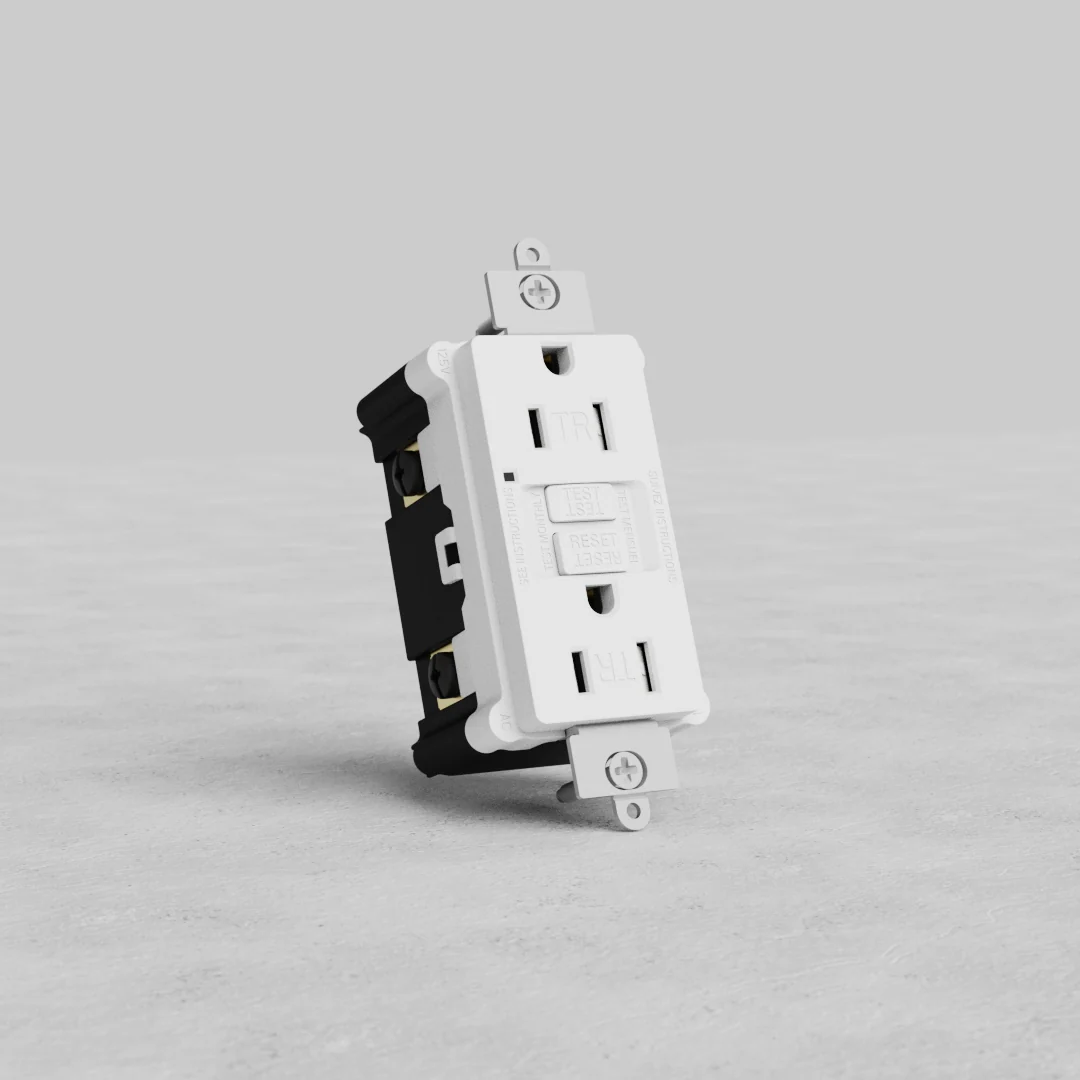 GFCI Power Outlet 15A - White