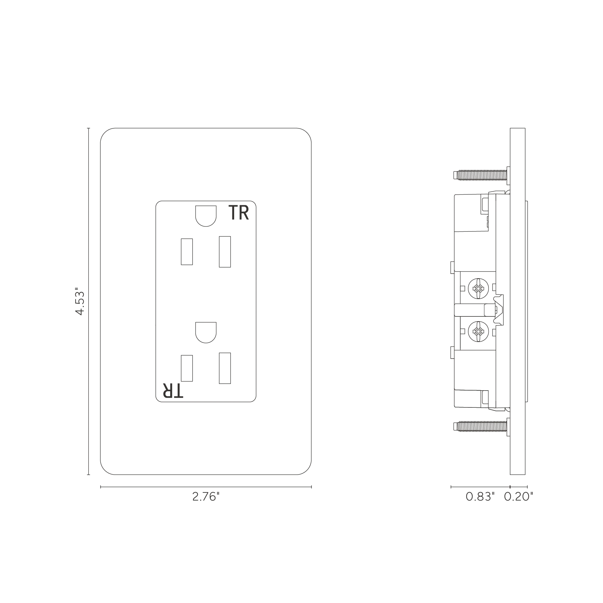 Grove 1G 15A Outlet - Antique Brass White - Image 2