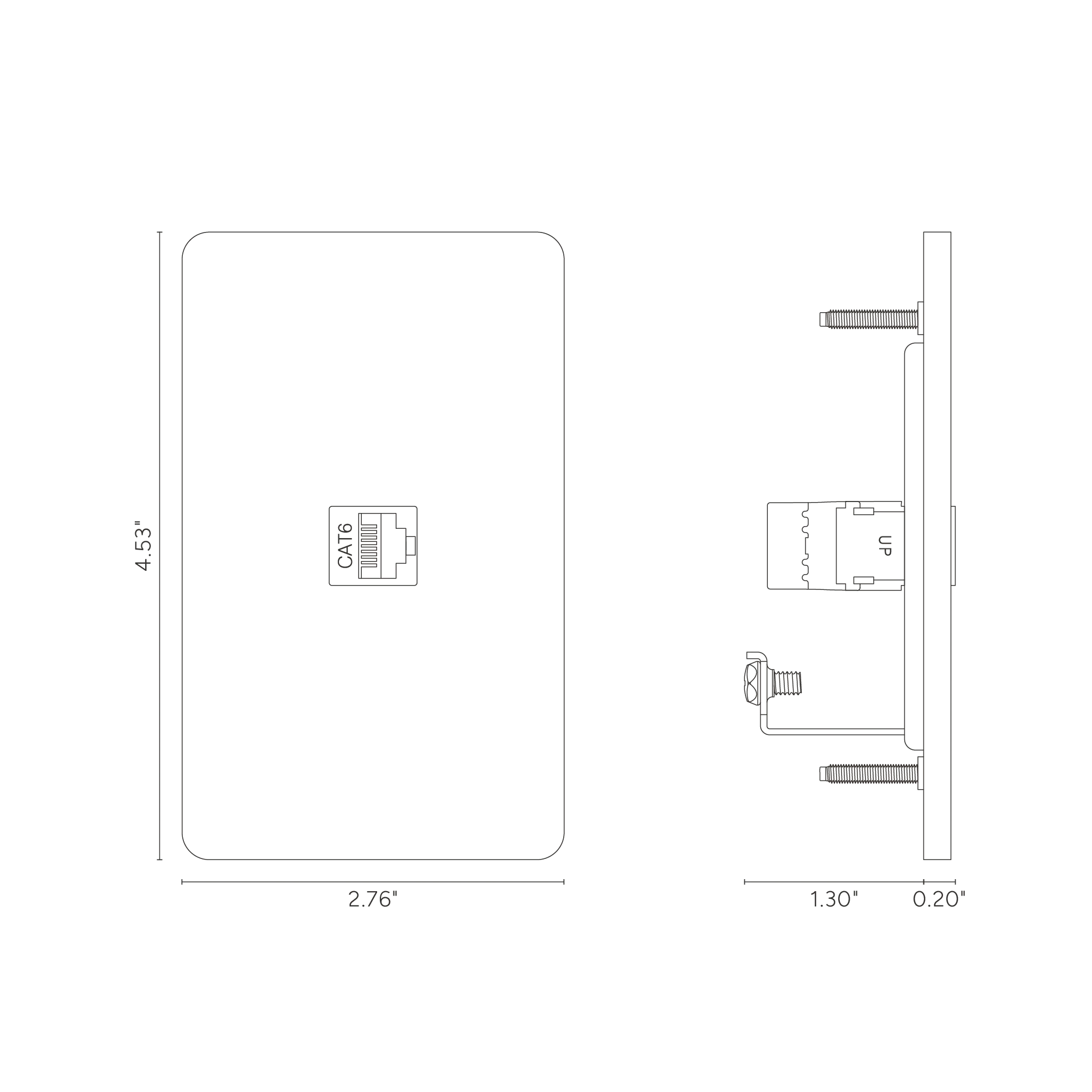 Grove 1G CAT 6 Keystone - Bronze Black - Image 2