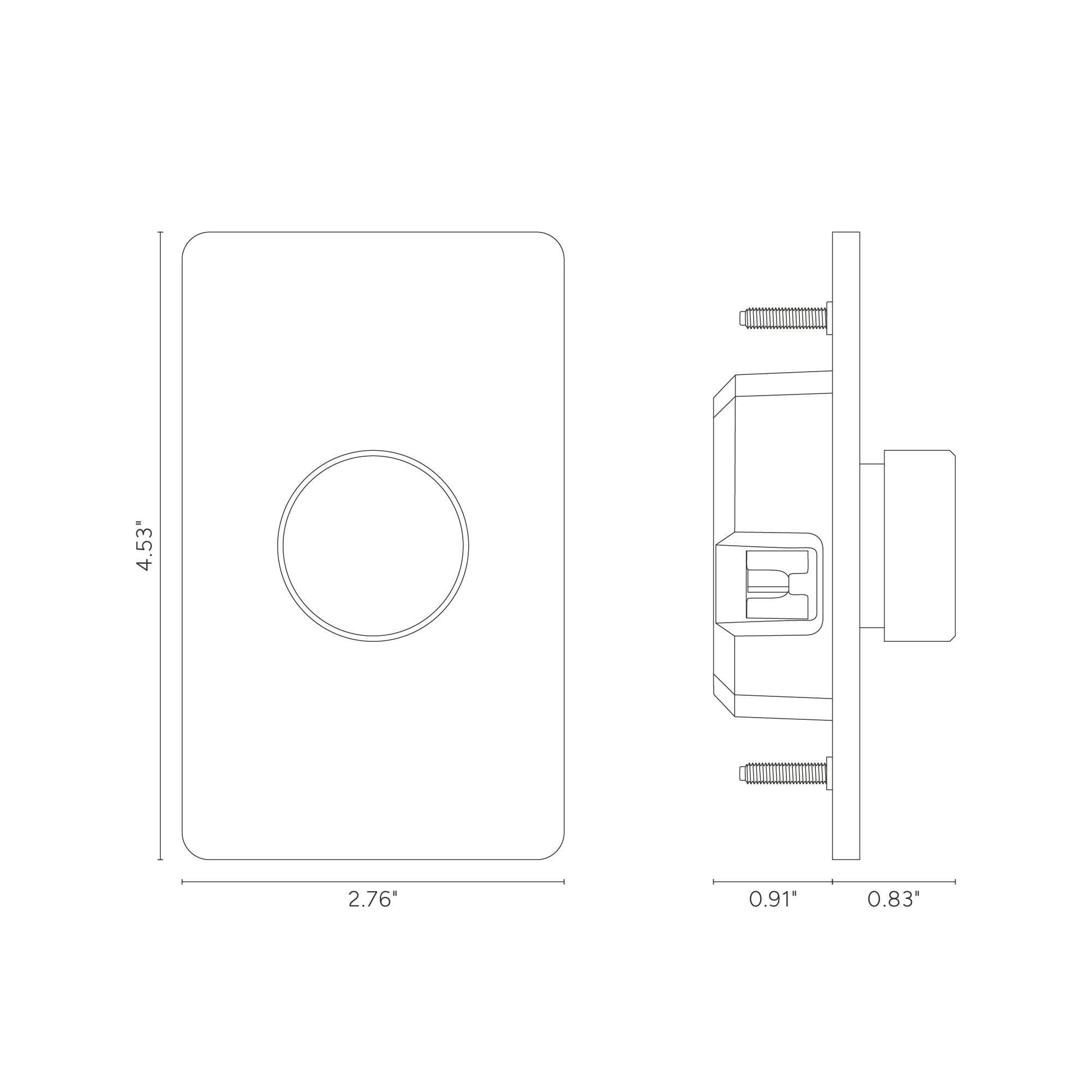 Grove 1G Dimmer Switch - Antique Brass - Image 2