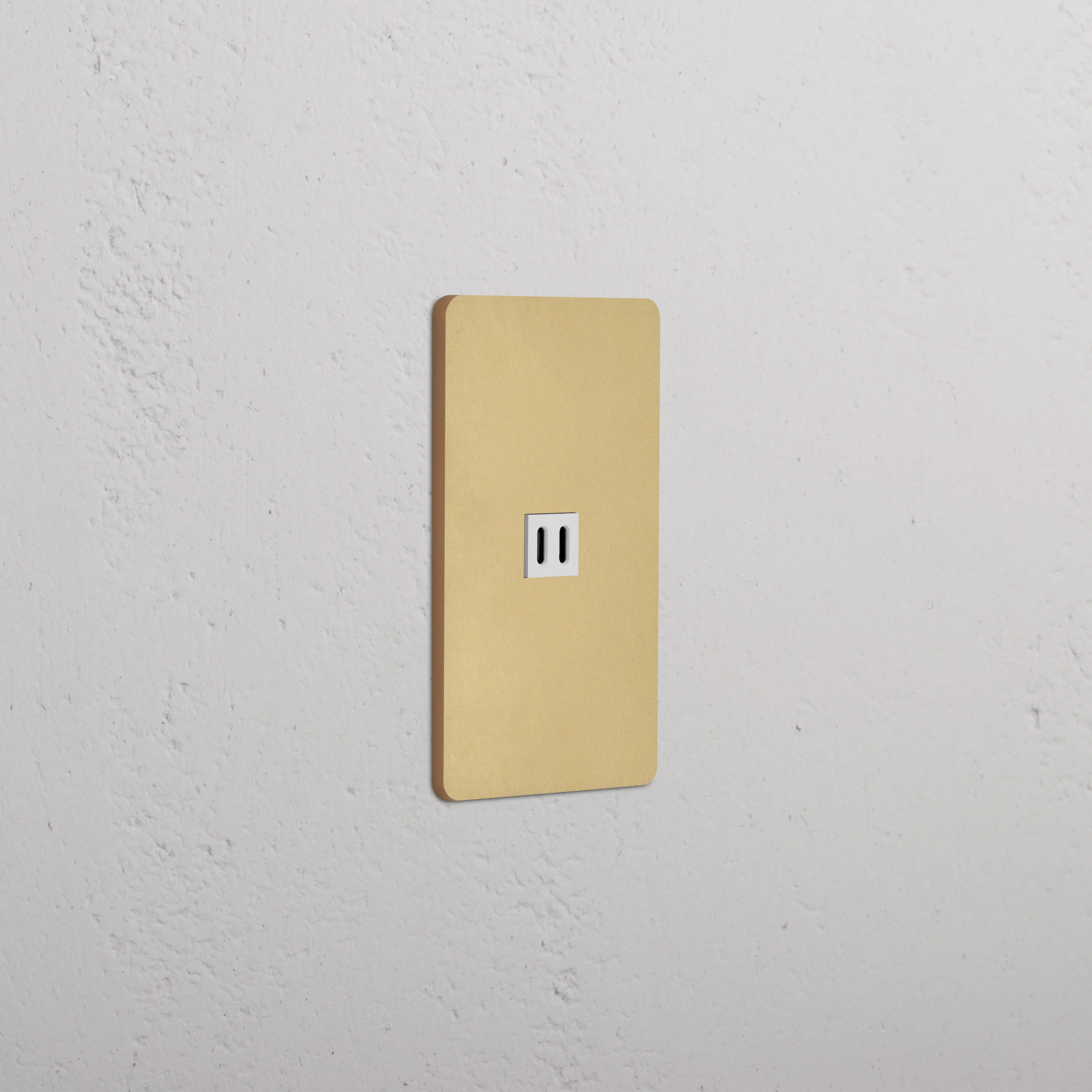 Grove 1G Fast Charge 45W USB Keystone - Antique Brass White