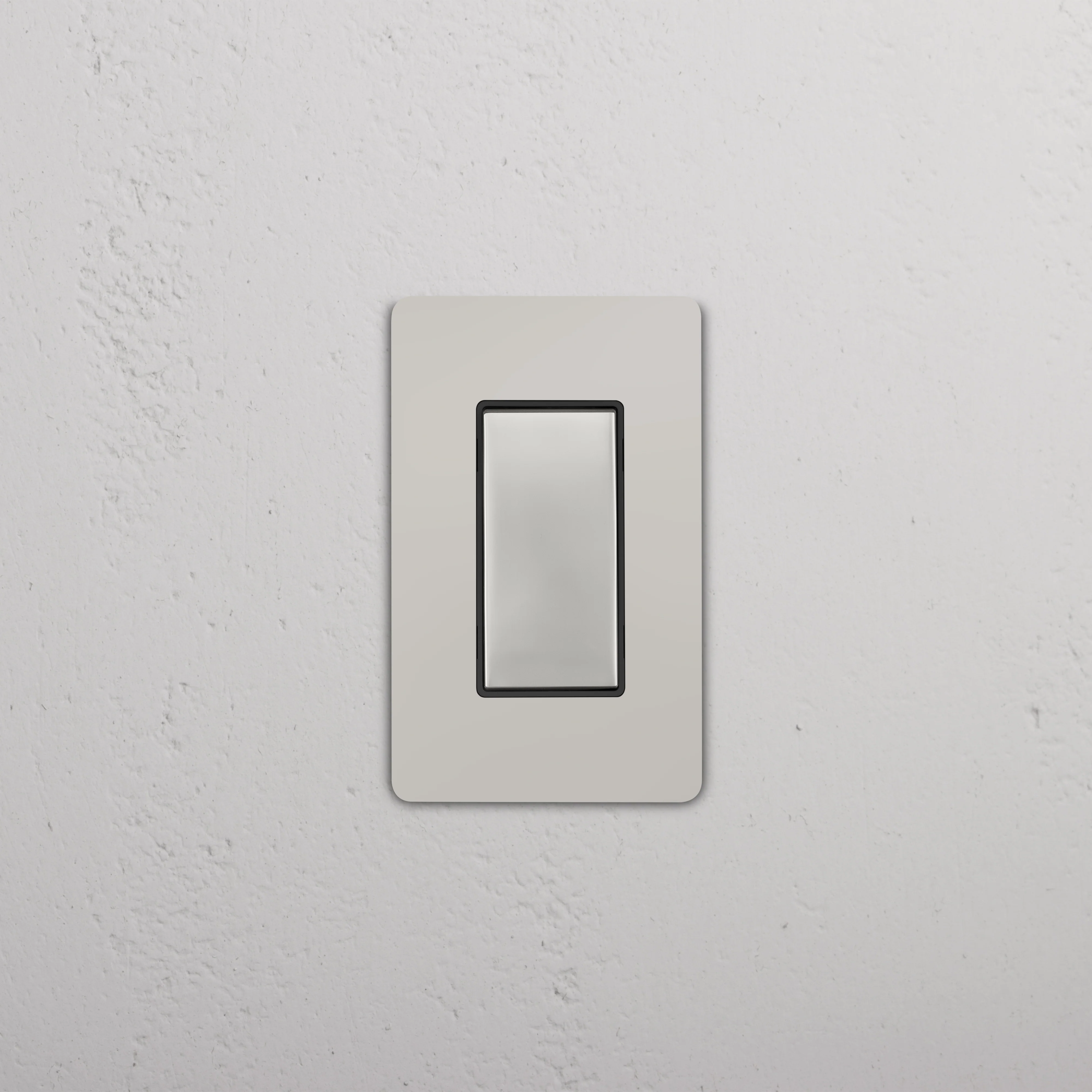 Grove 1G Retractive Rocker Switch - Polished Nickel Black - Image 2