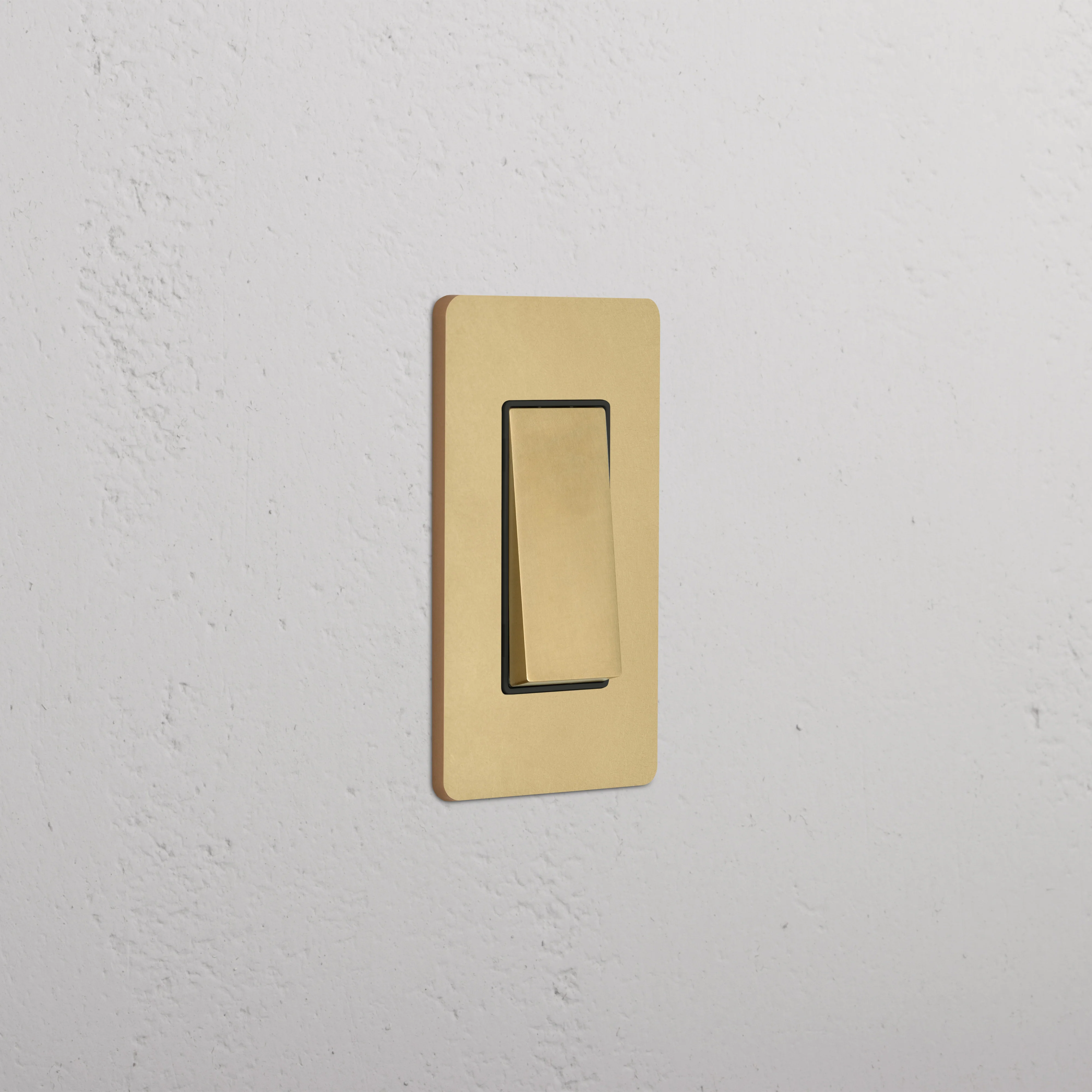 Grove 1G Rocker Switch - Antique Brass Black