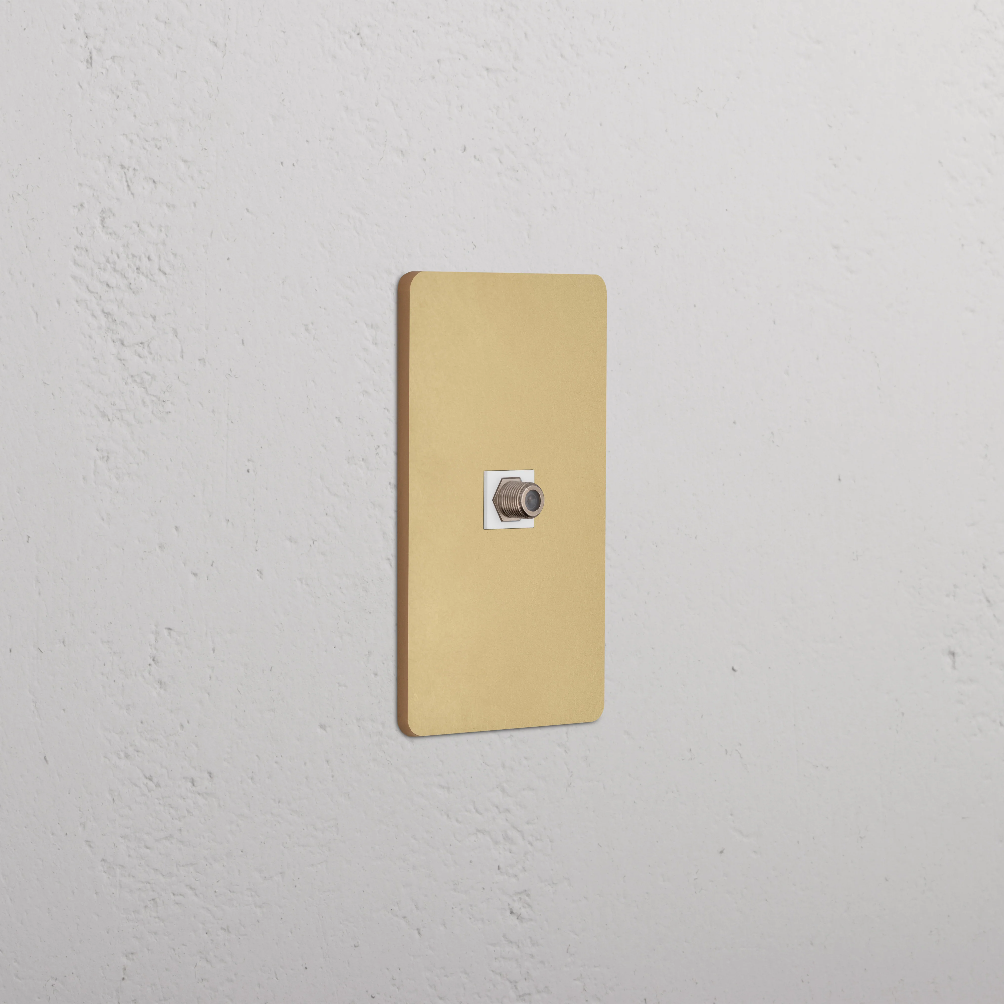 Grove 1G Satellite Keystone - Antique Brass White