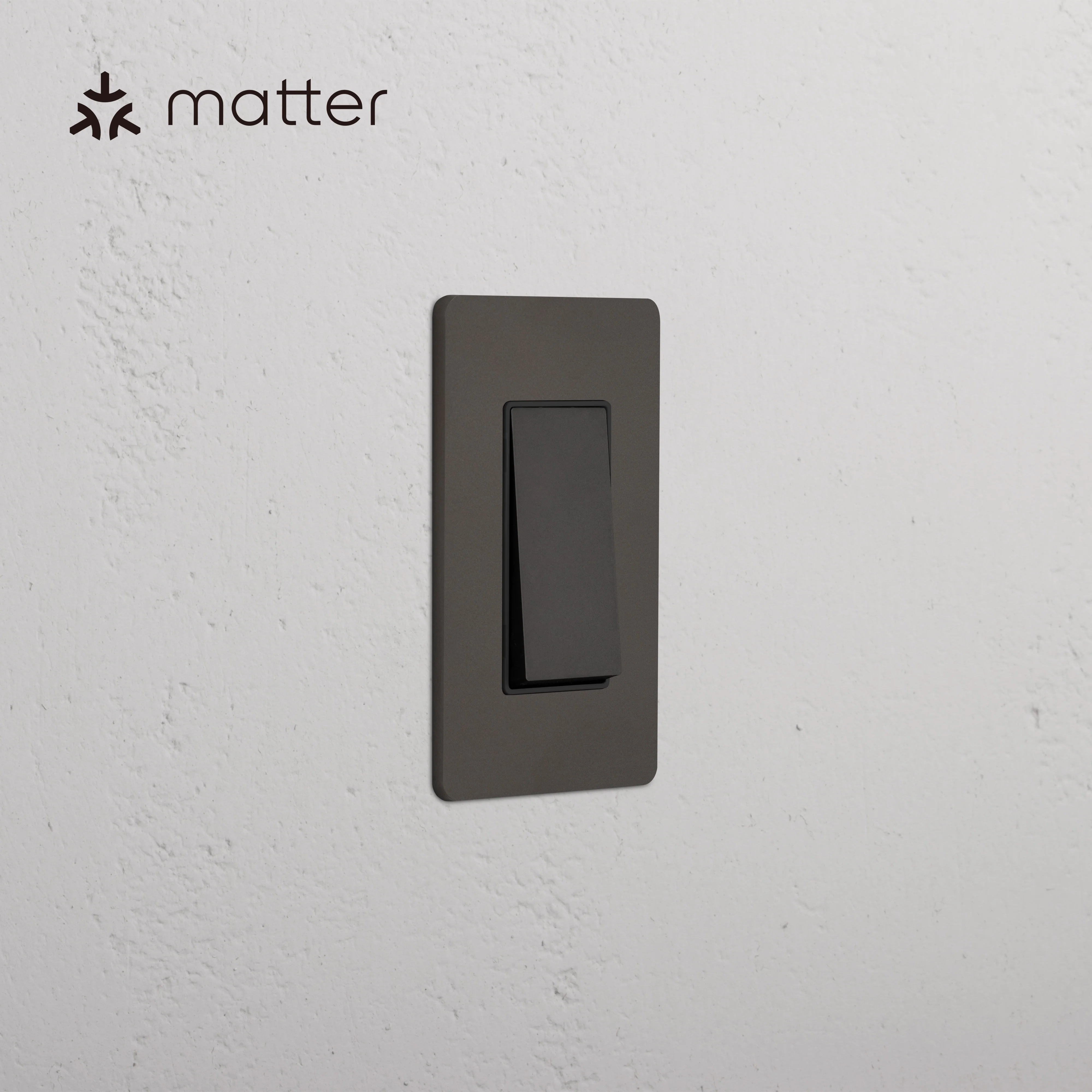 Grove 1G Smart Retractive Rocker Switch - Bronze Black