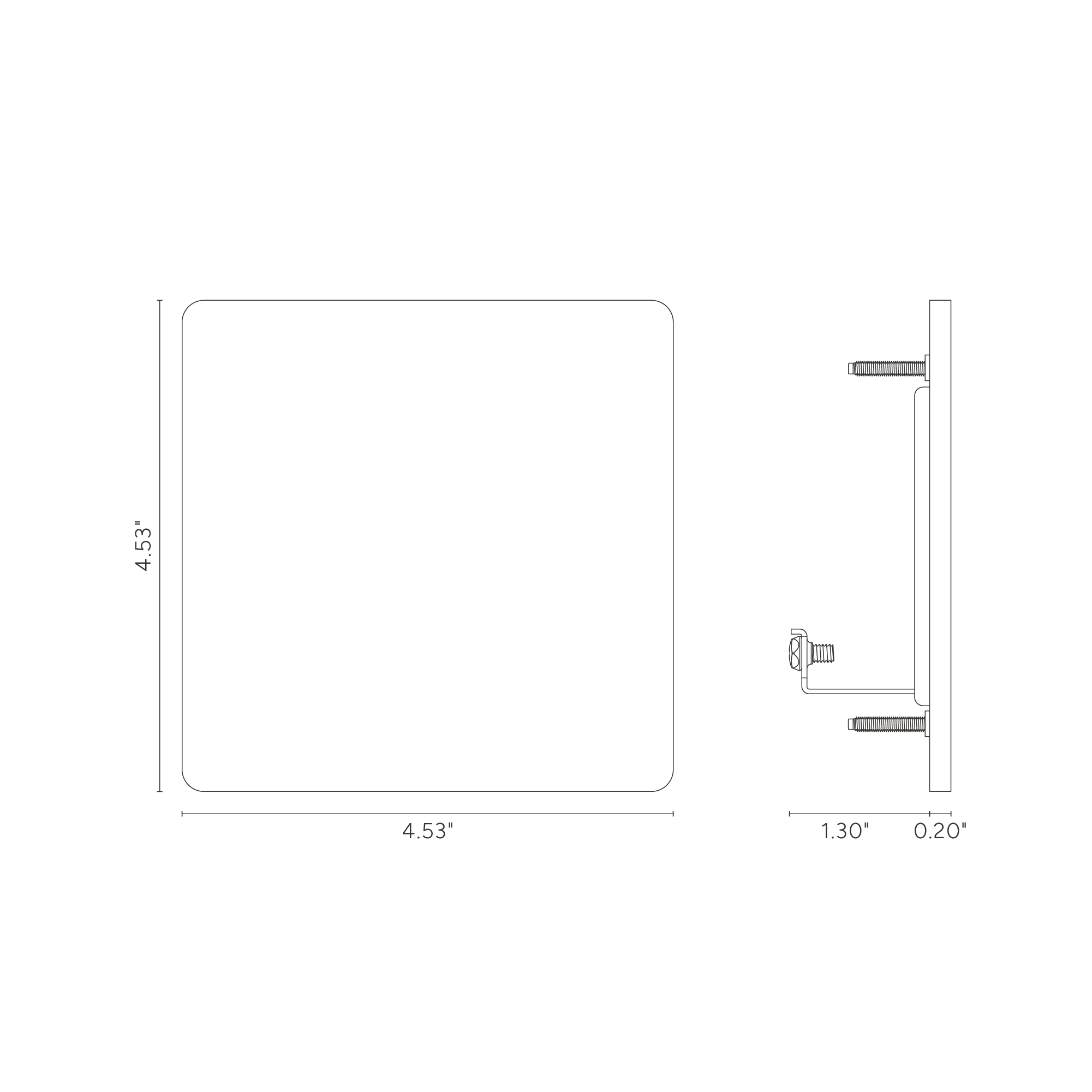 Grove 2G Blank Plate - Polished Nickel - Image 3