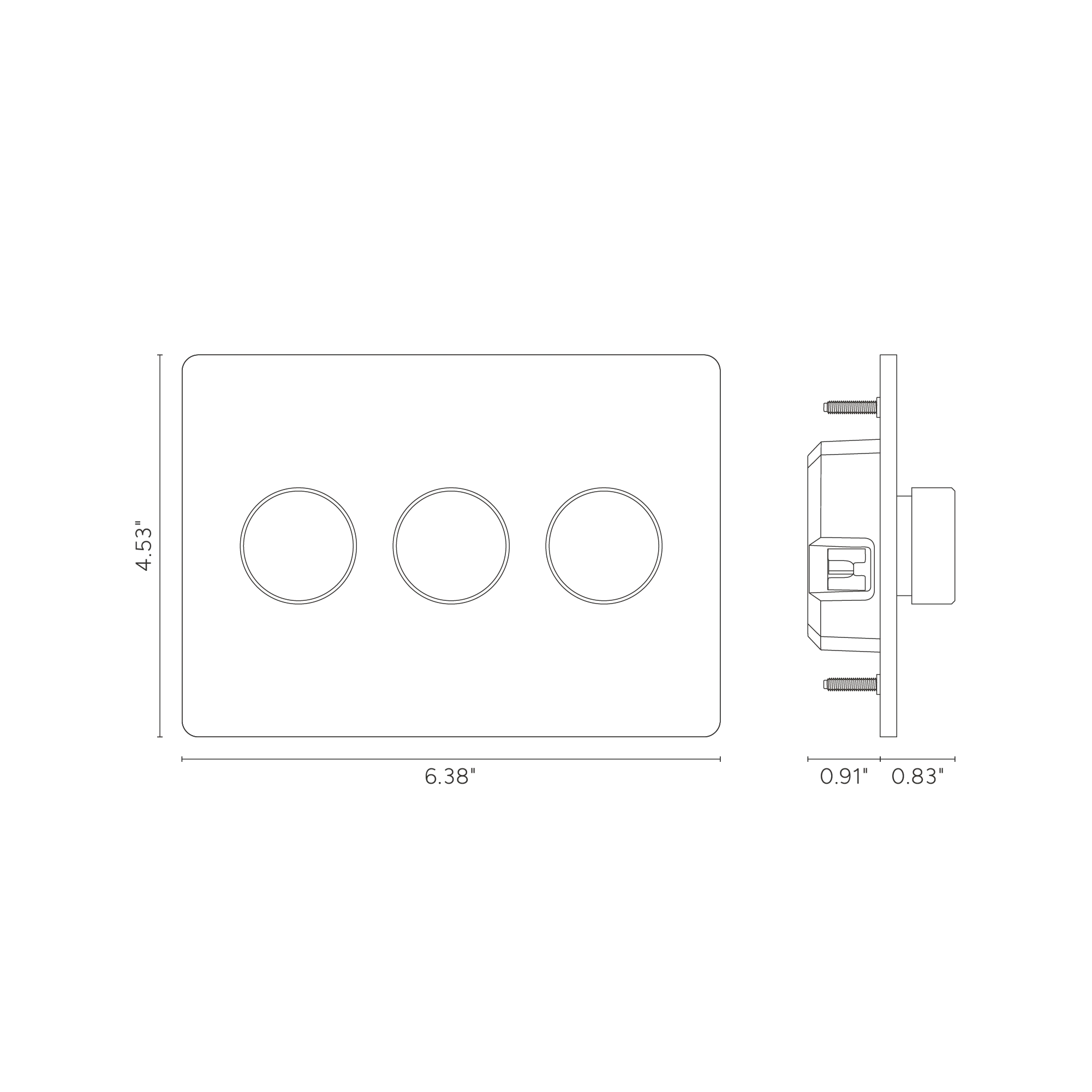 Grove 3G Dimmer Switch - Antique Brass - Image 5