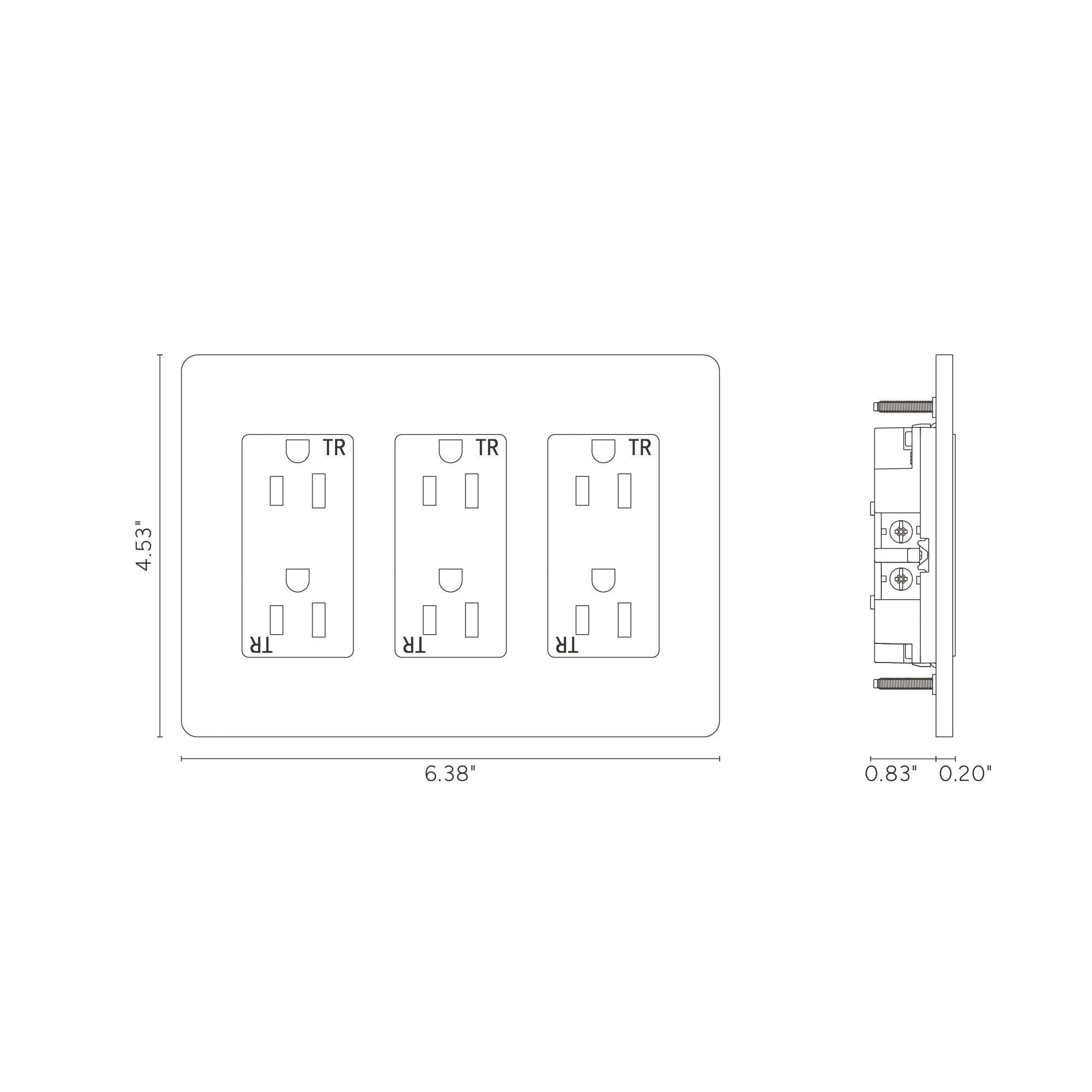 Grove 3G Outlet - Antique Brass Black - Image 2