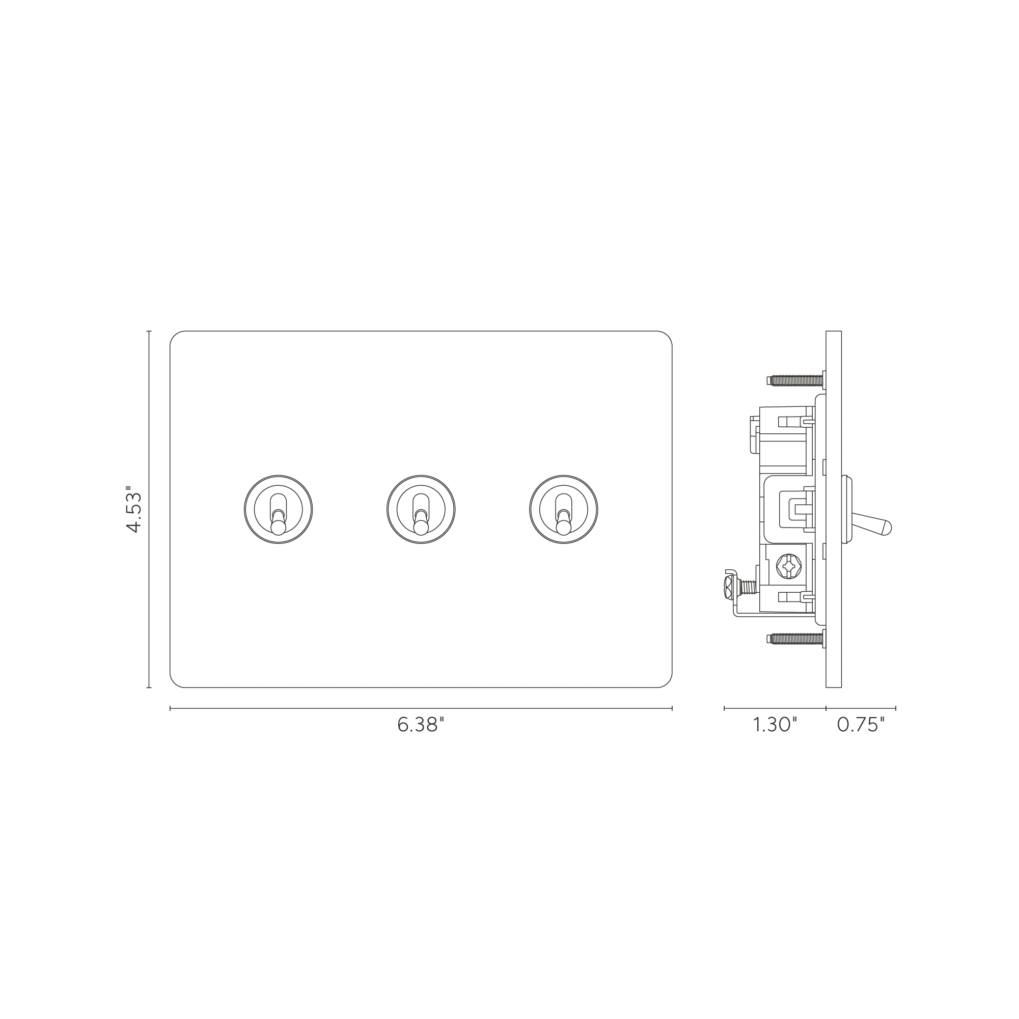 Grove 3G Toggle Switch - Polished Nickel - Image 2