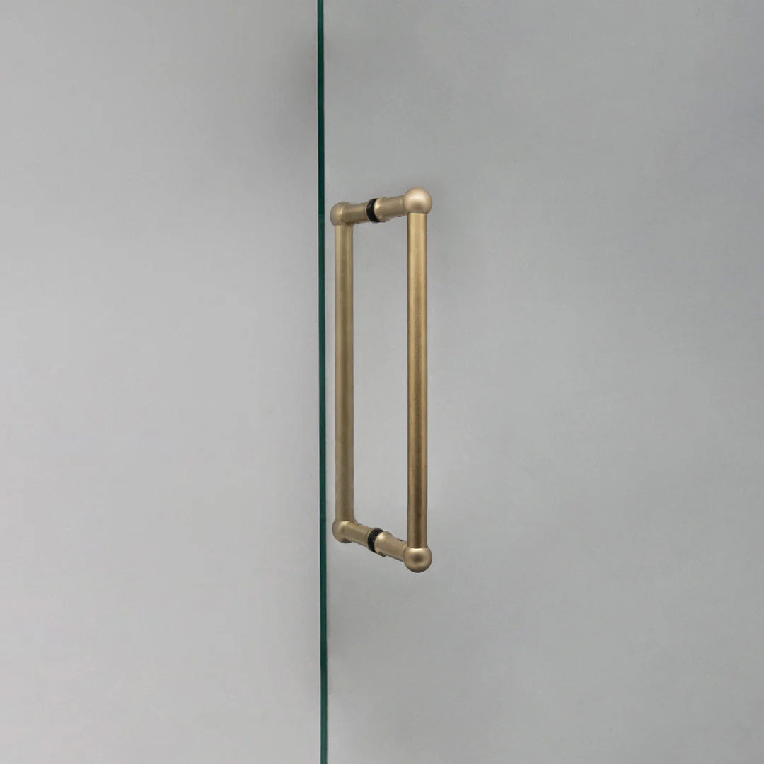 Harper Double Pull Handle Medium - Antique Brass