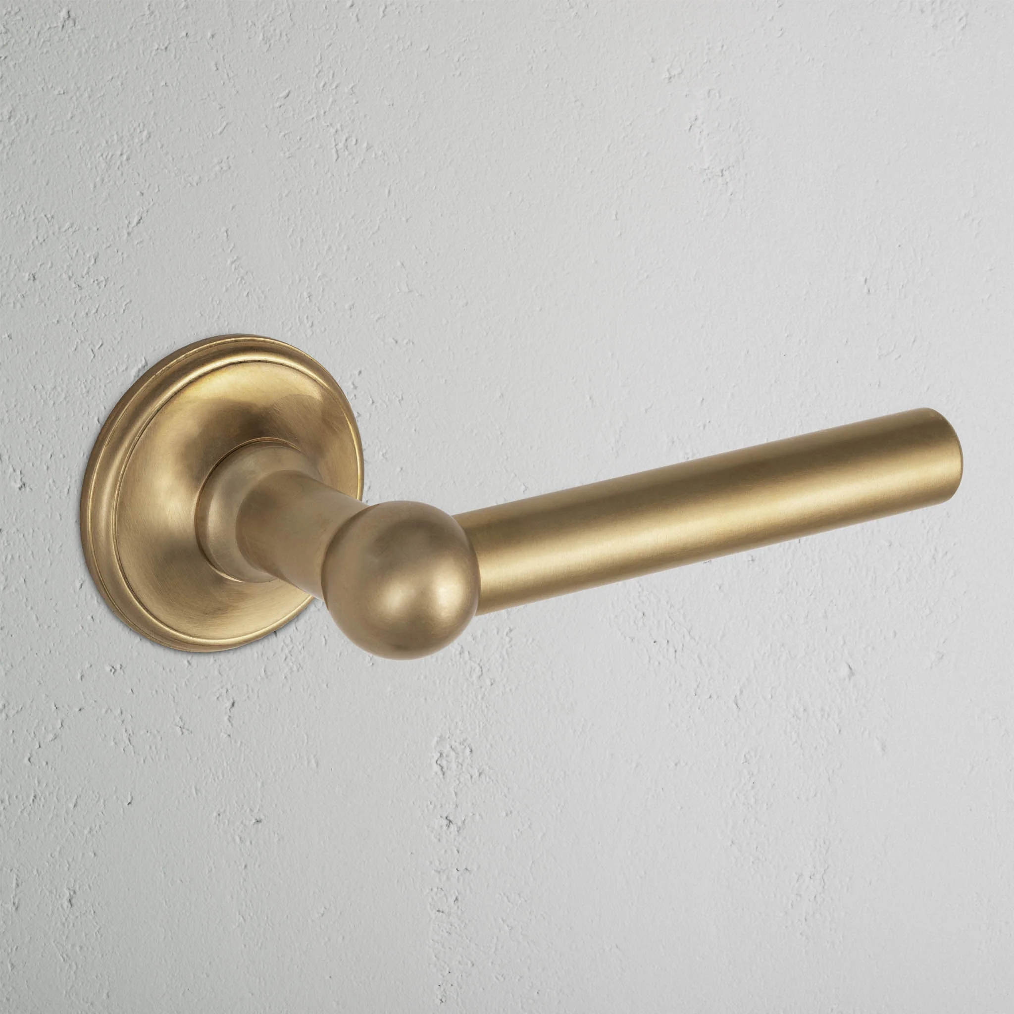 Harper Dummy Door Handle Set - Antique Brass