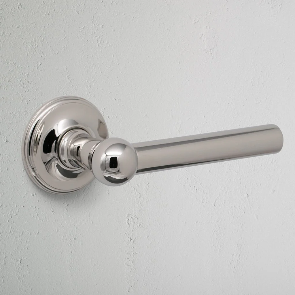 Harper Dummy Door Handle Set - Polished Nickel