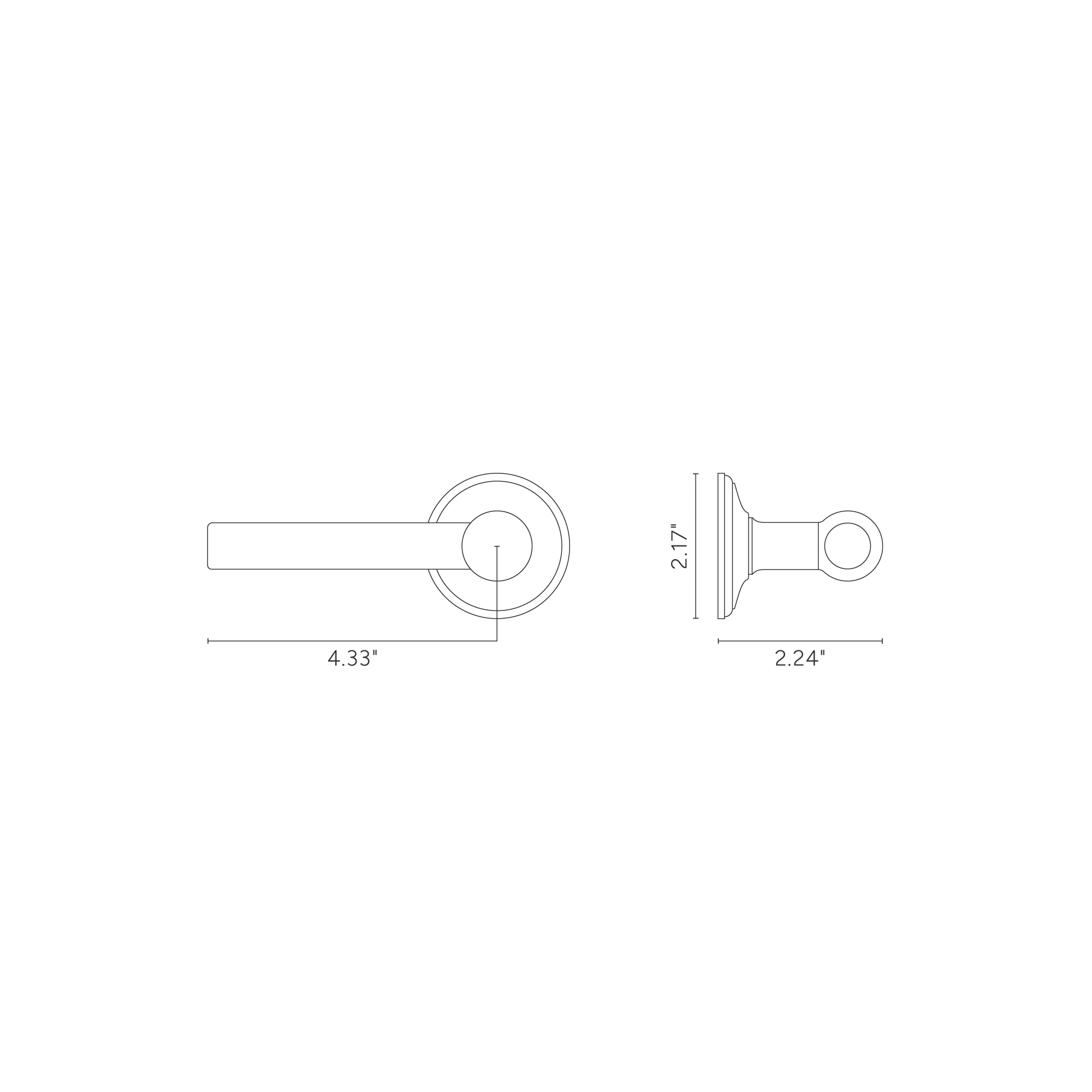 Harper Passage Door Handle Set - Antique Brass - Image 5
