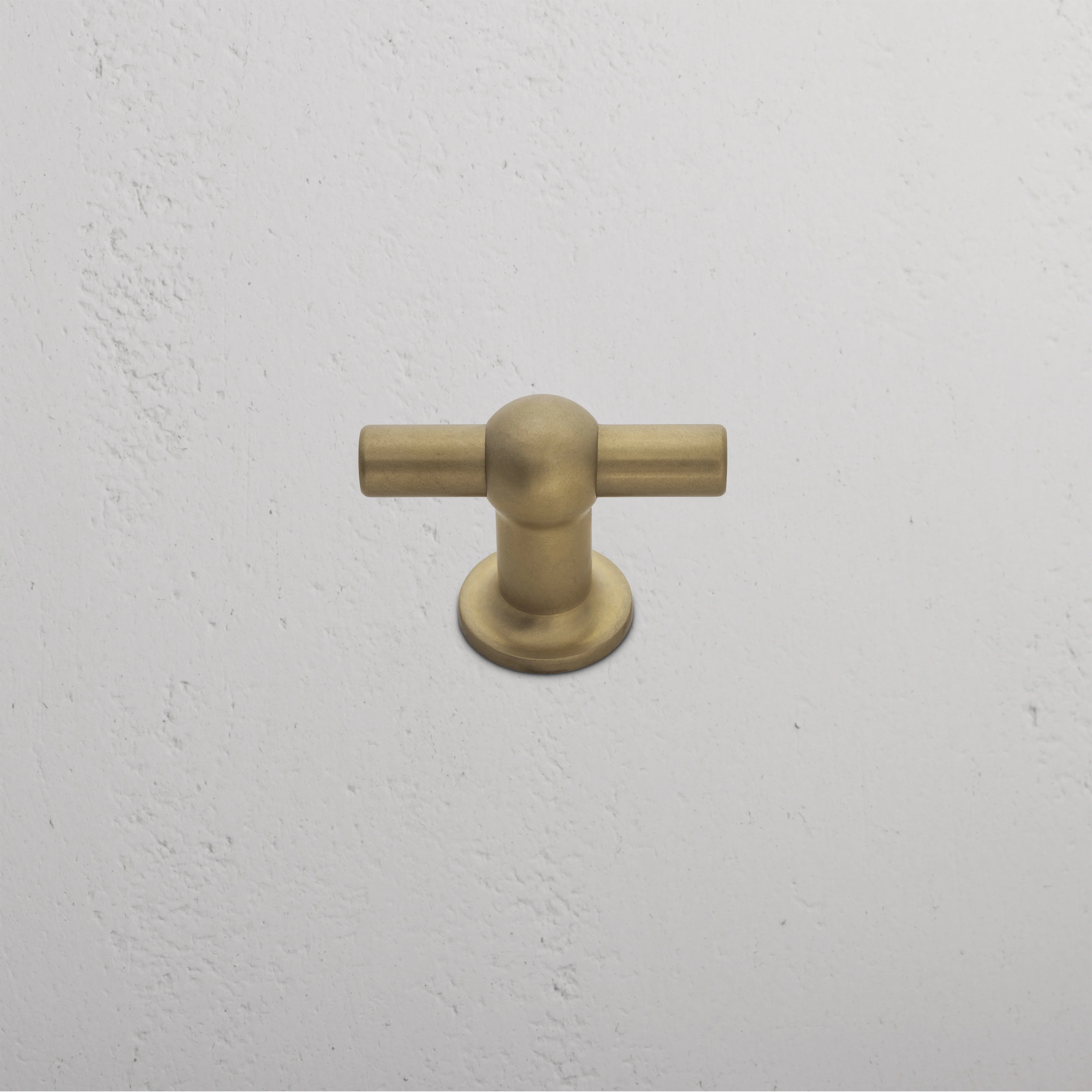 Harper T-Bar Cabinet Handle Medium - Antique Brass