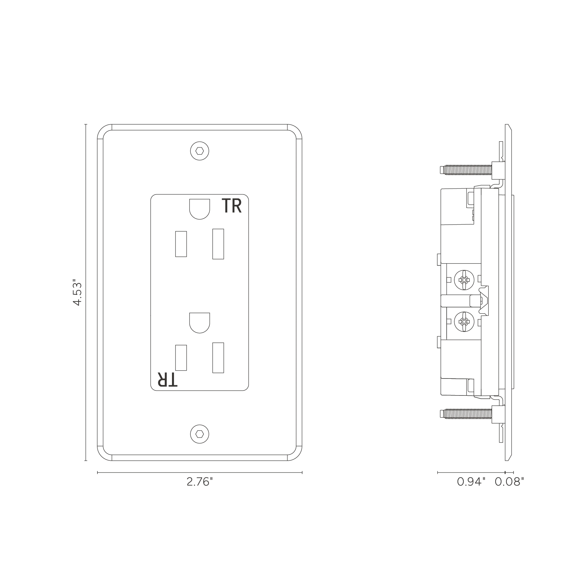 Kew 1G 15A Outlet - Clear Black - Image 2