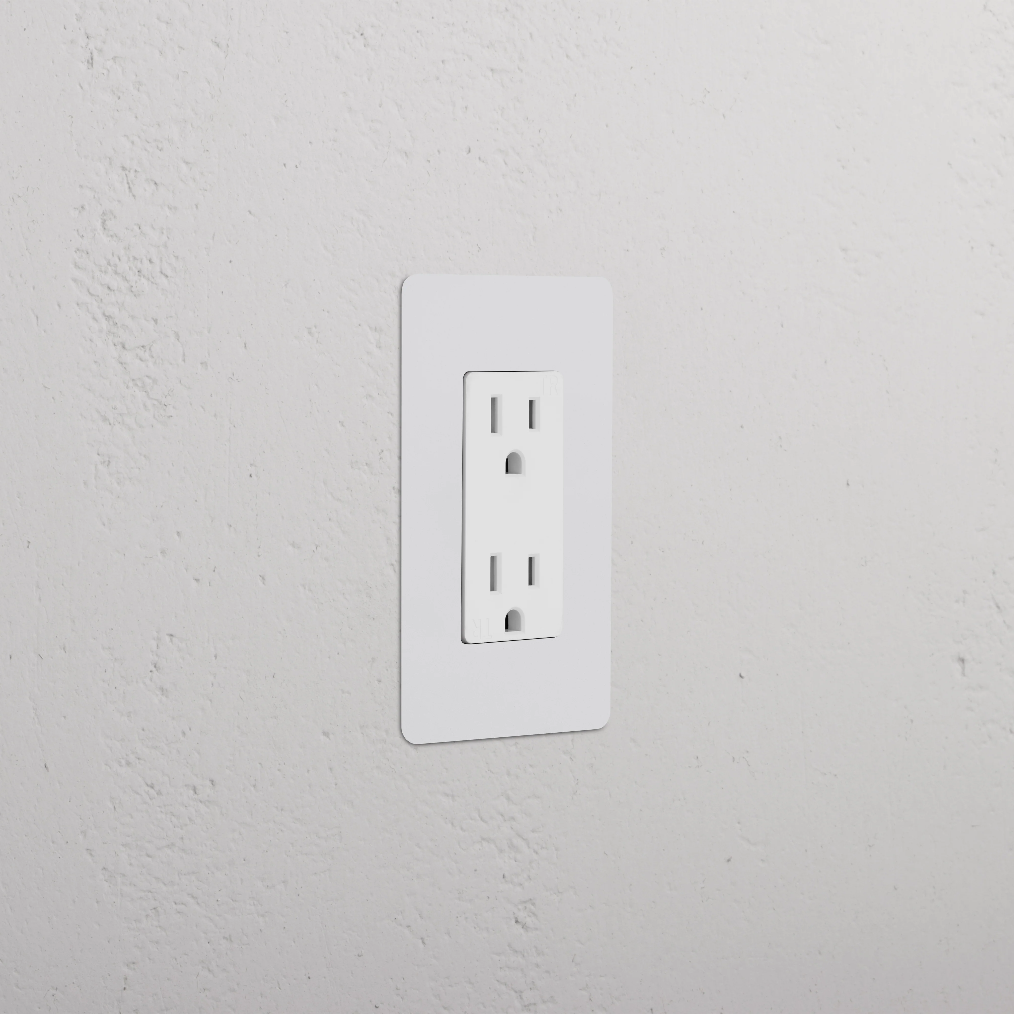 Kew 1G 15A Outlet - Paintable White