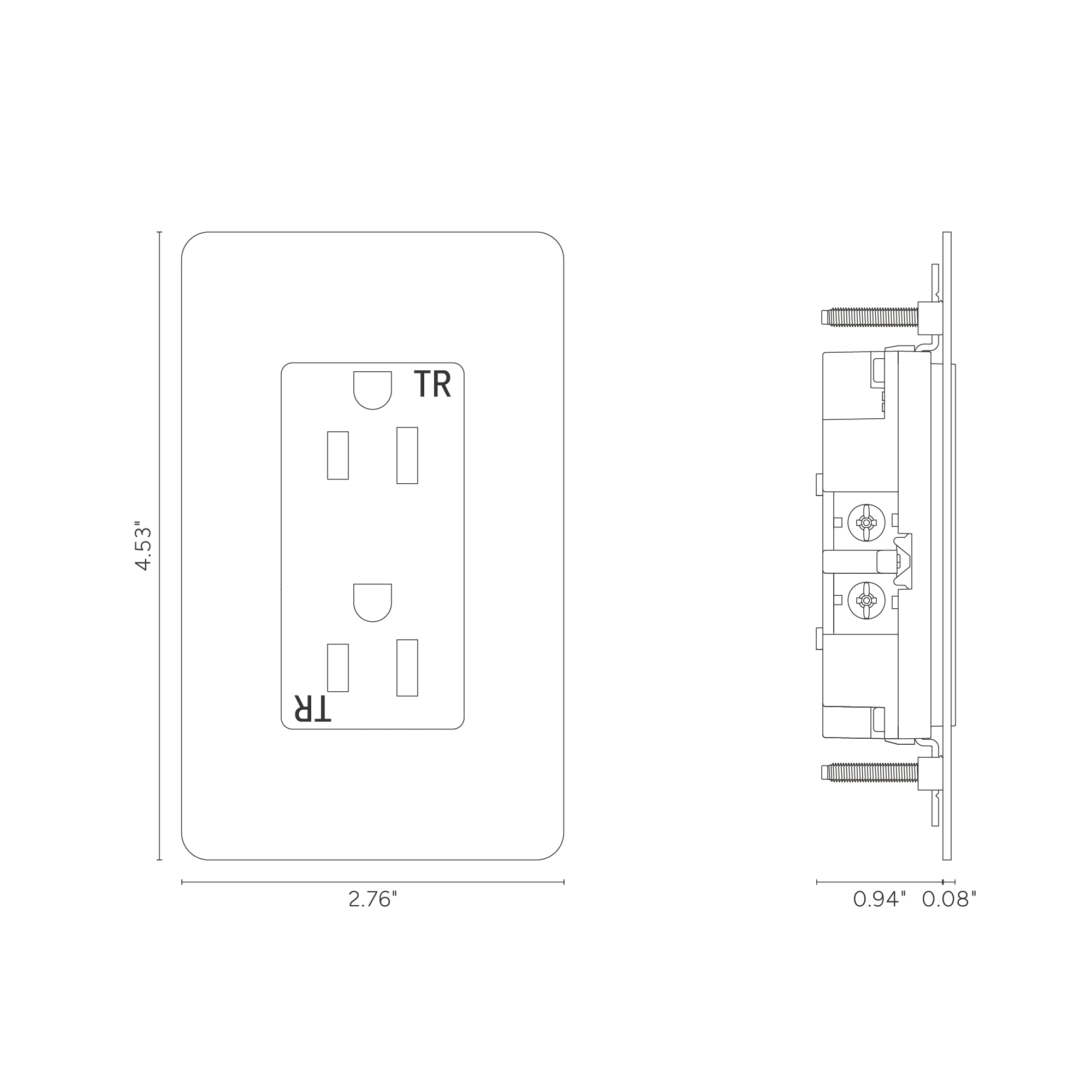 Kew 1G 15A Outlet - Polished Nickel White - Image 2