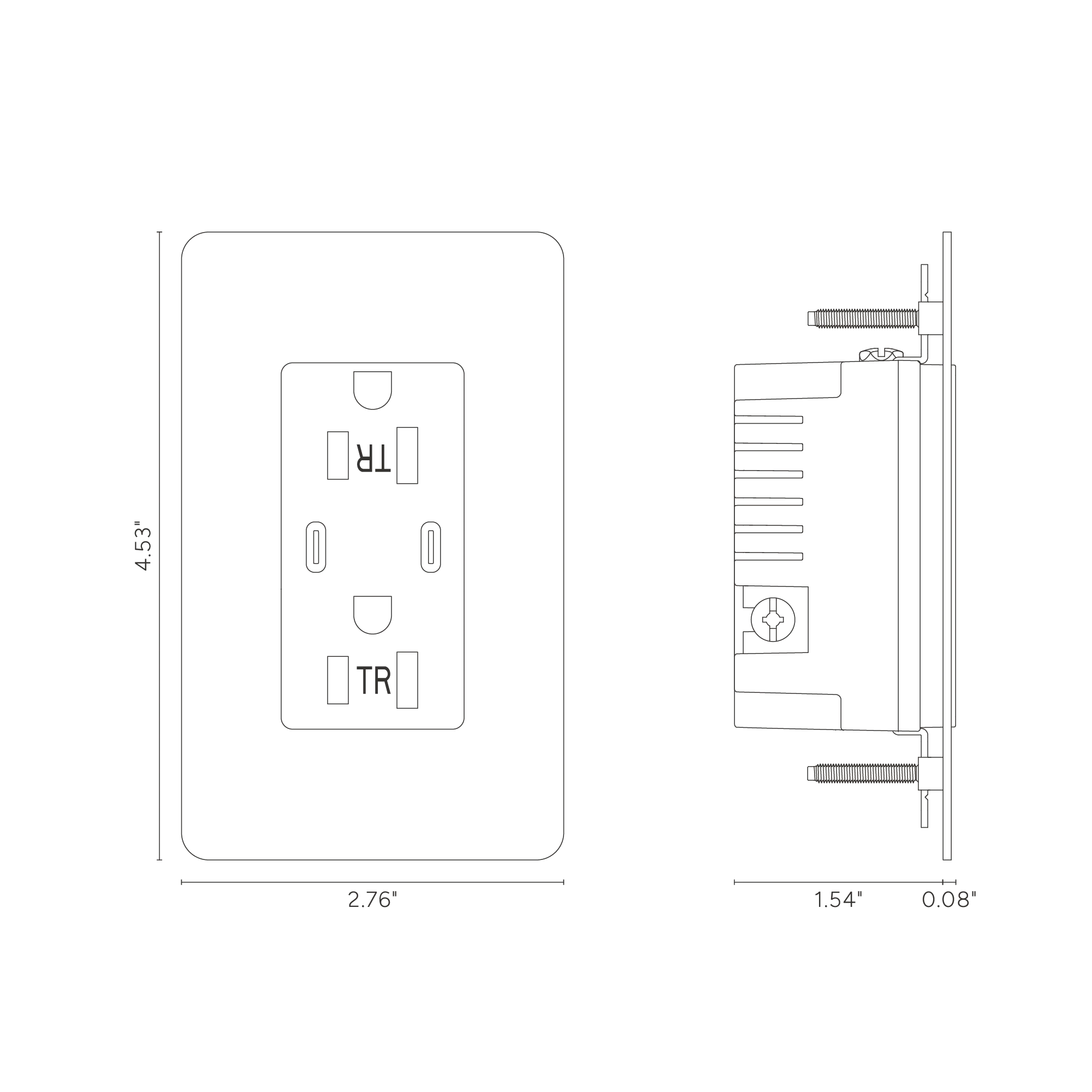Kew 1G 15A USB Outlet - Bronze Black - Image 9