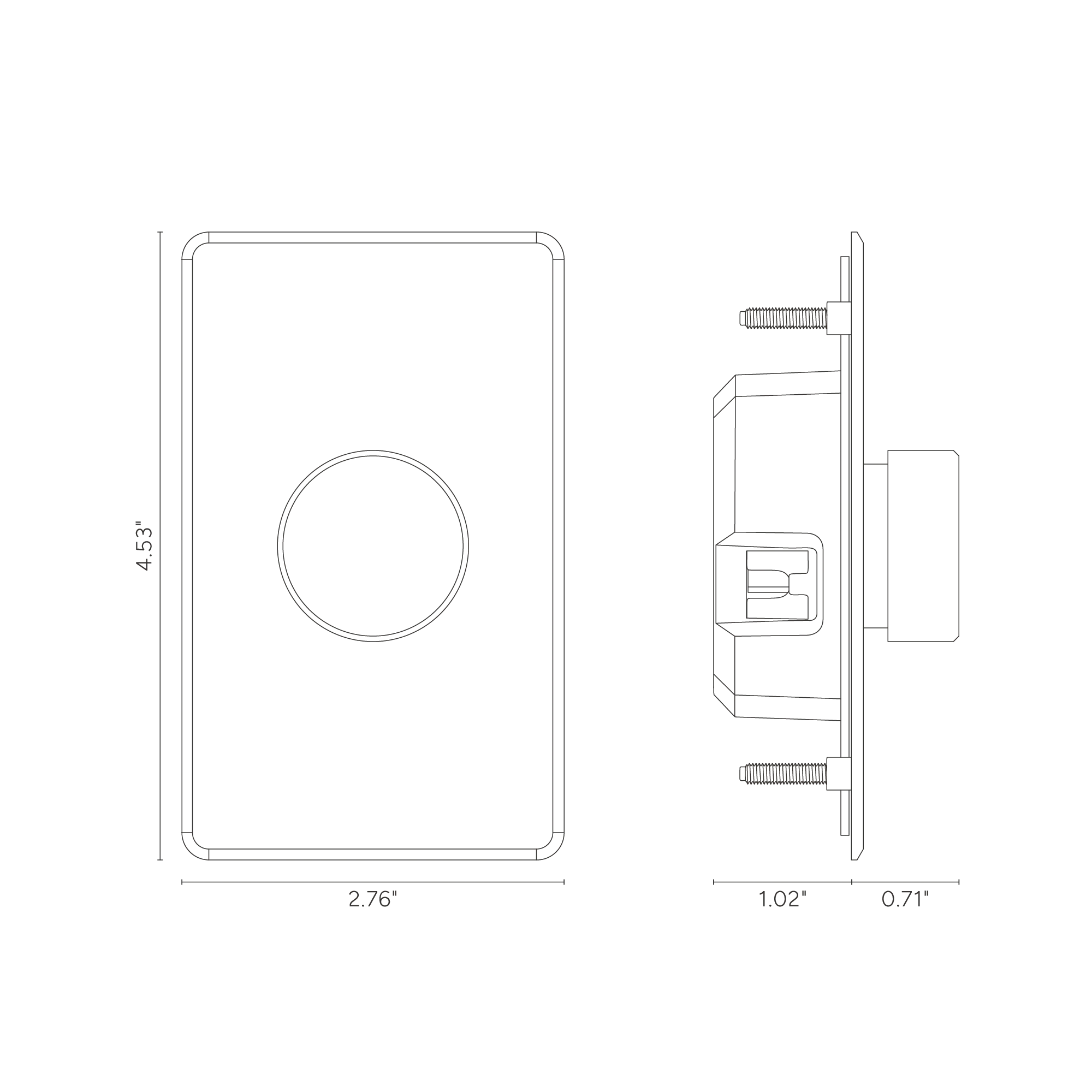 Kew 1G Dimmer Switch - Clear Polished Nickel - Image 2