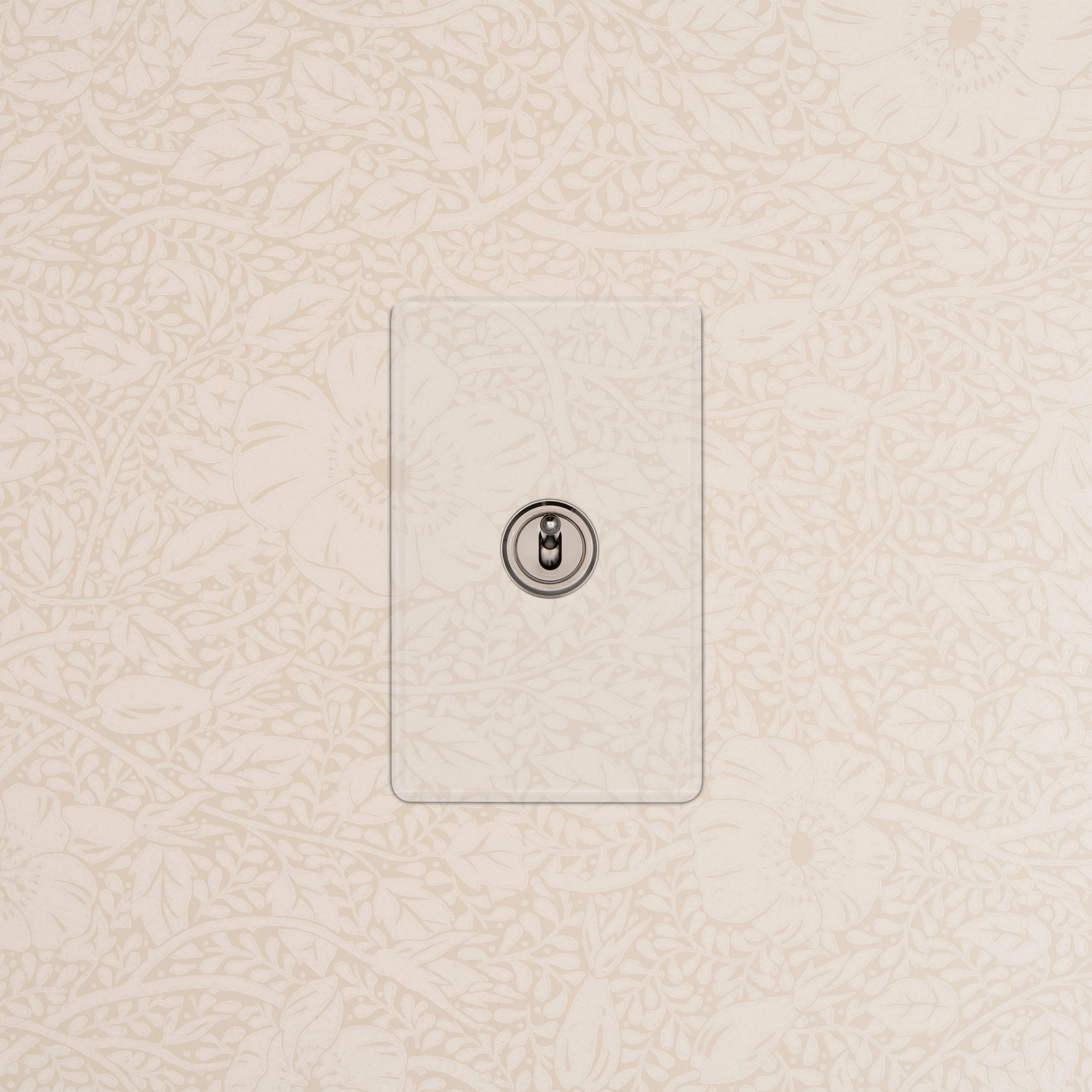 Kew 1G Dimming Retractive Toggle Switch - Clear Polished Nickel - Image 2