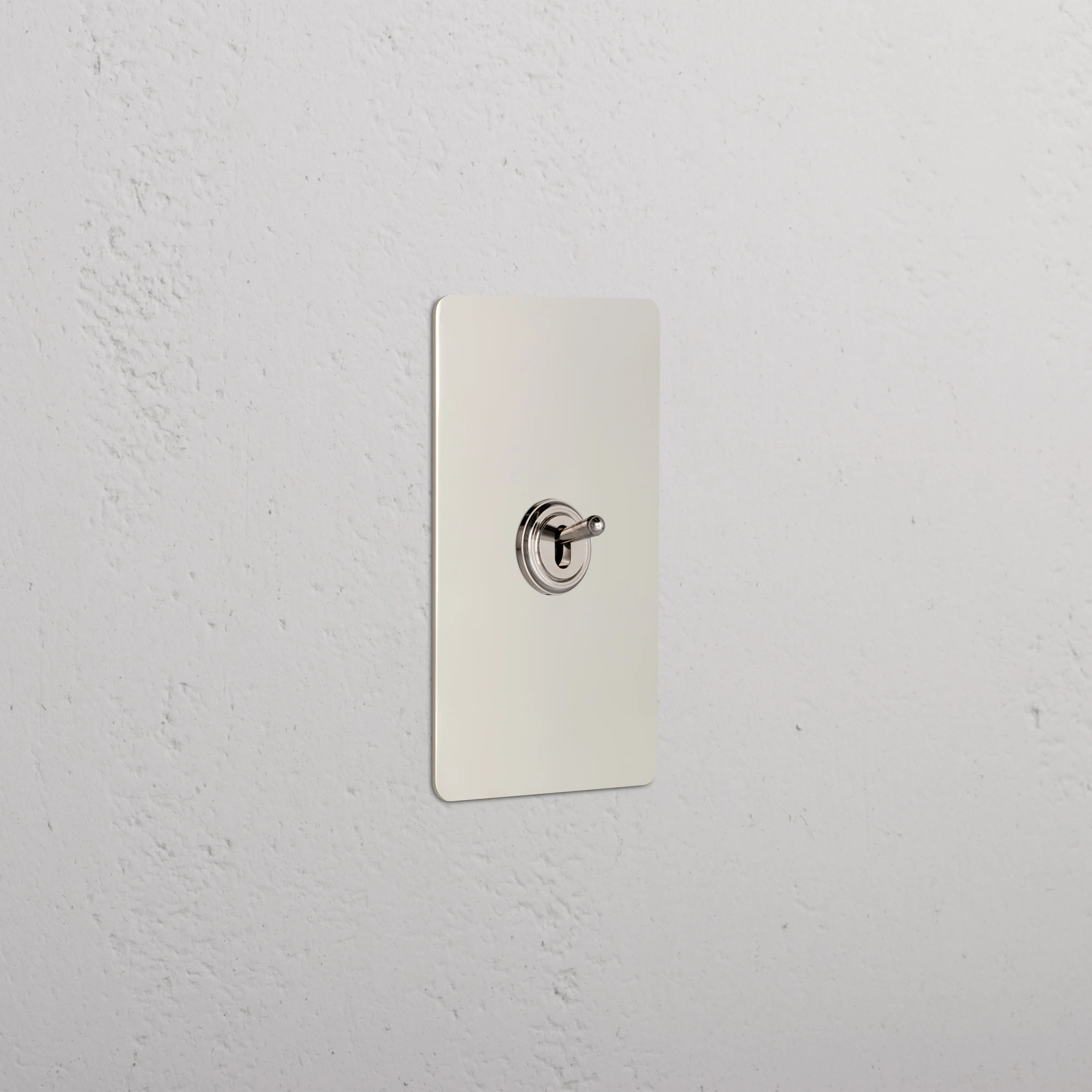 Kew 1G Dimming Retractive Toggle Switch - Polished Nickel