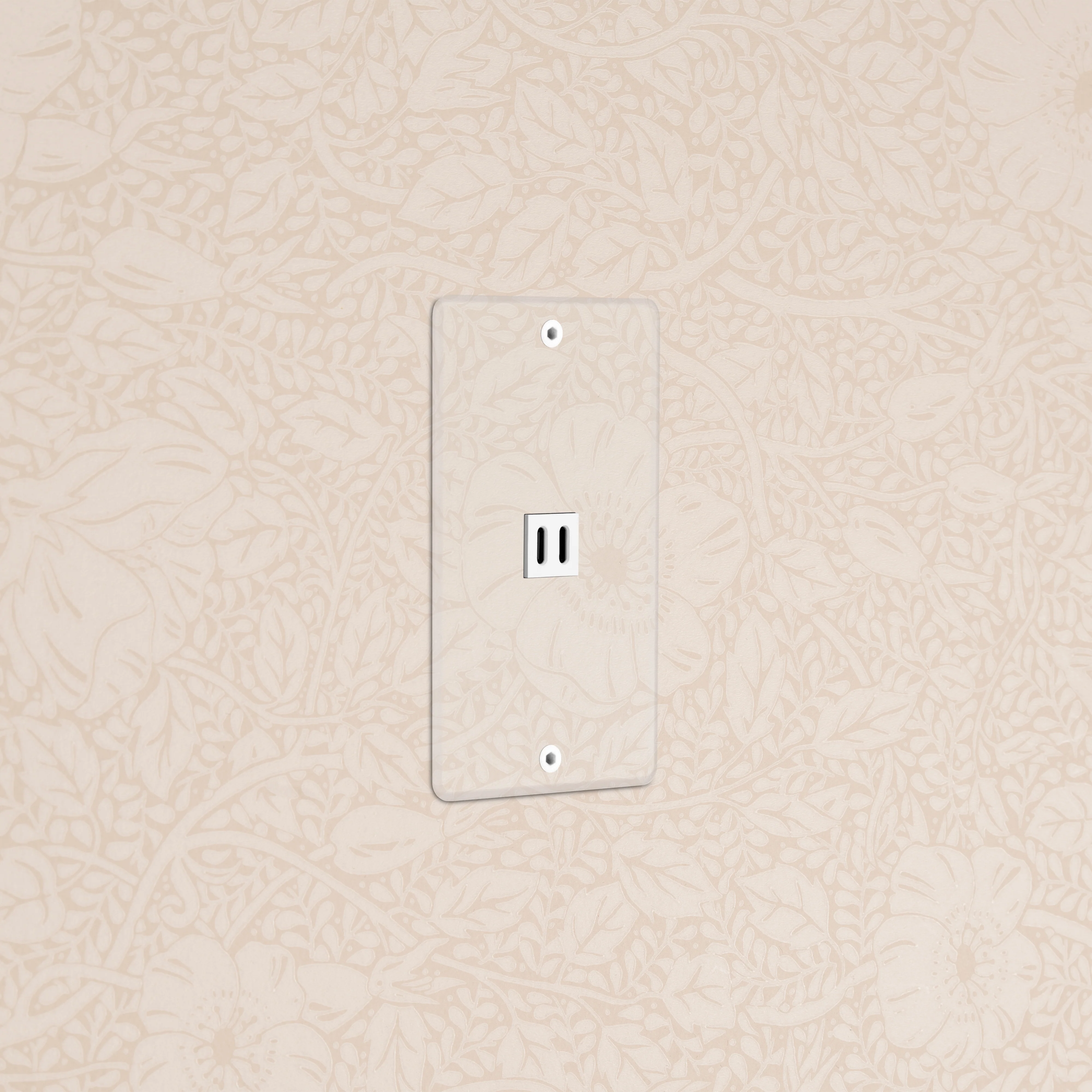 Kew 1G Fast Charge 65W USB Keystone - Clear White