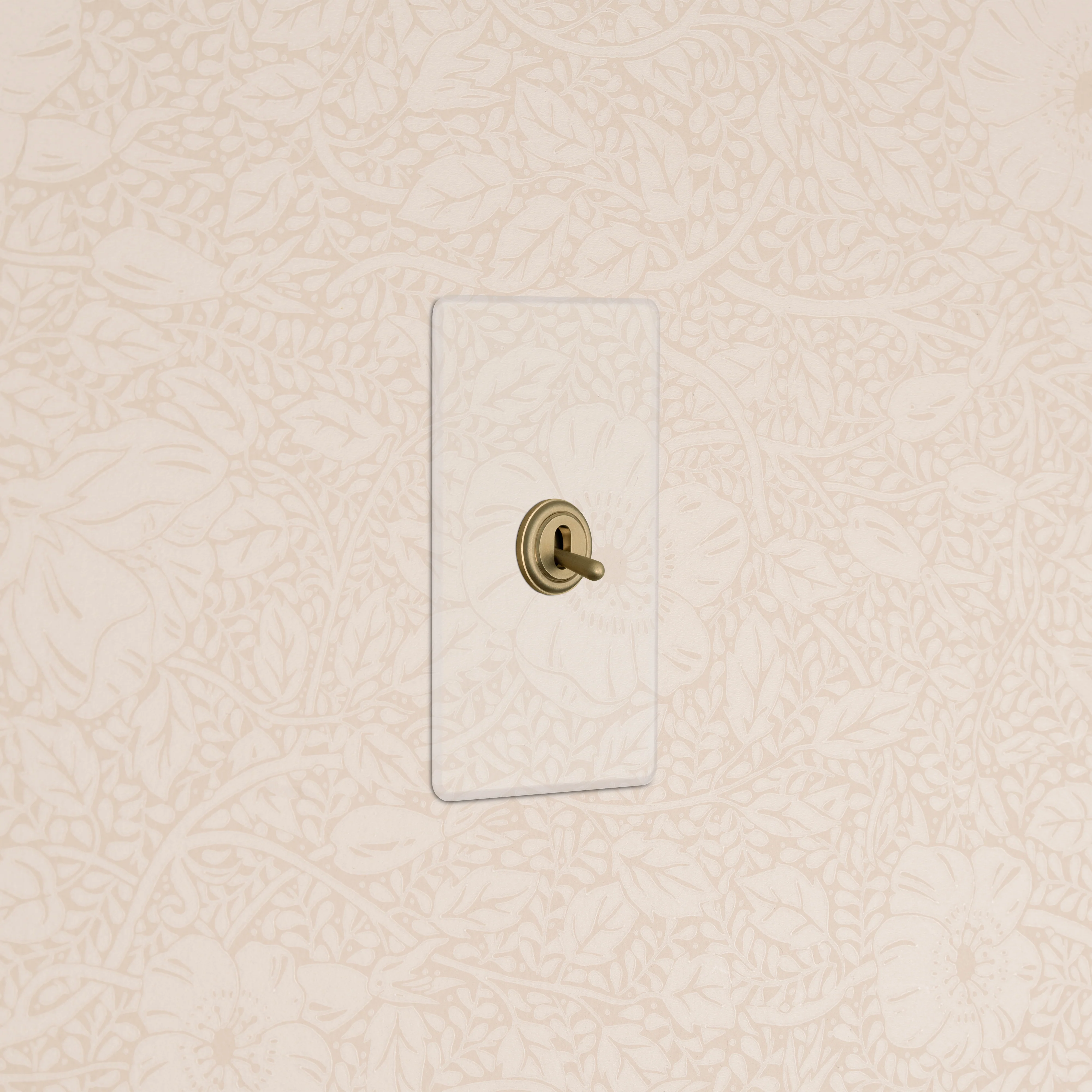 Kew 1G Four Way Toggle Switch - Clear Antique Brass