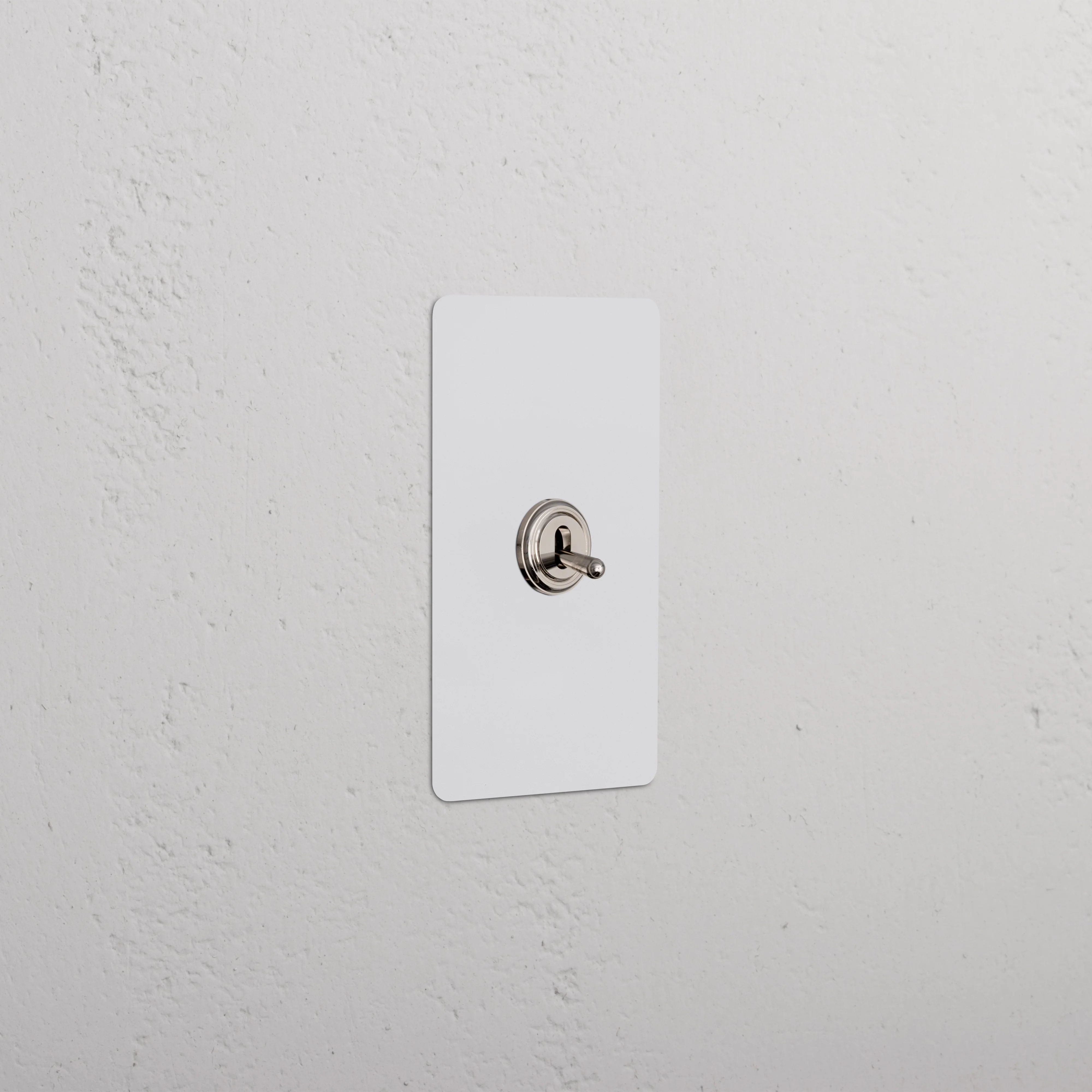 Kew 1G Four Way Toggle Switch - Paintable Polished Nickel