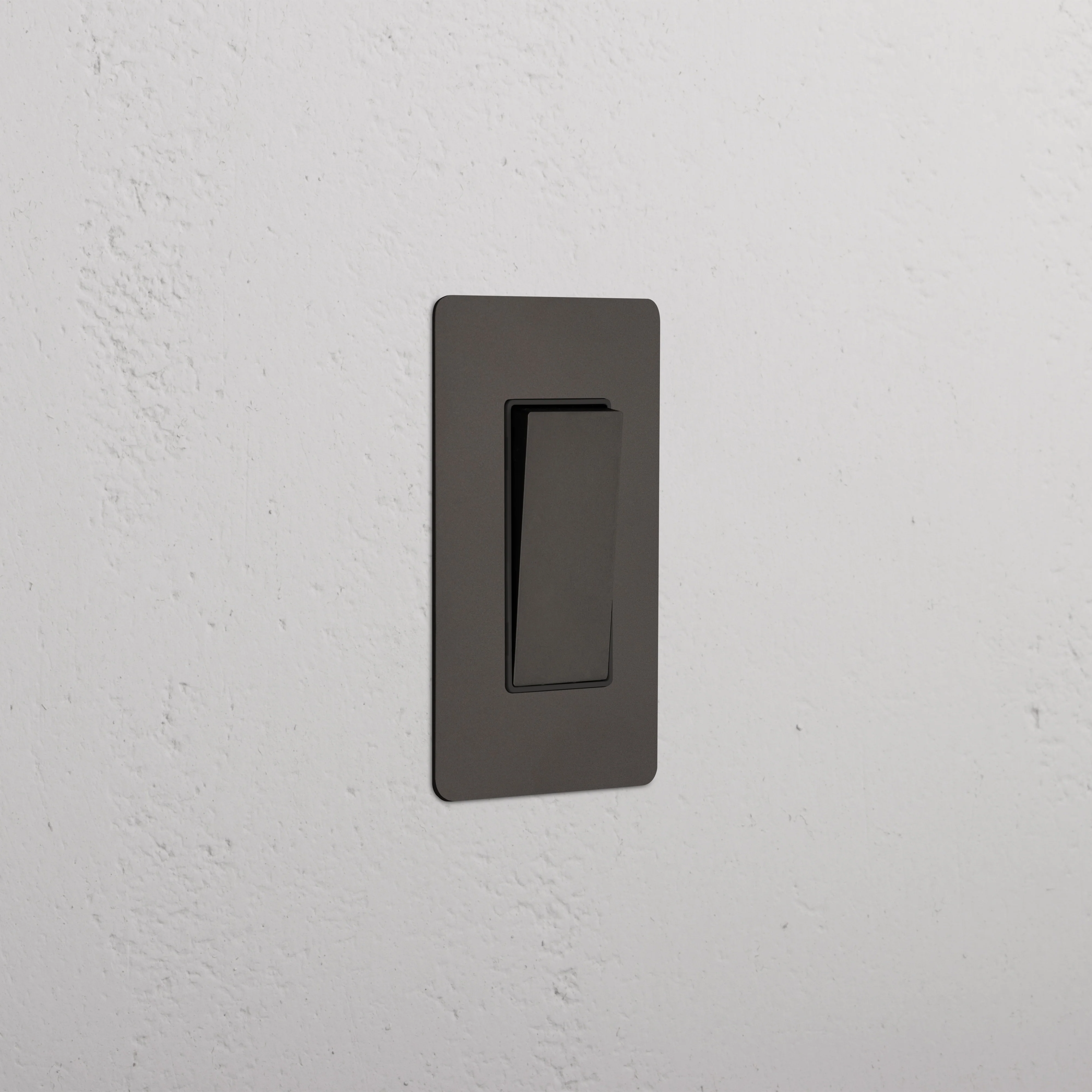 Kew 1G Retractive Rocker Switch - Bronze Black