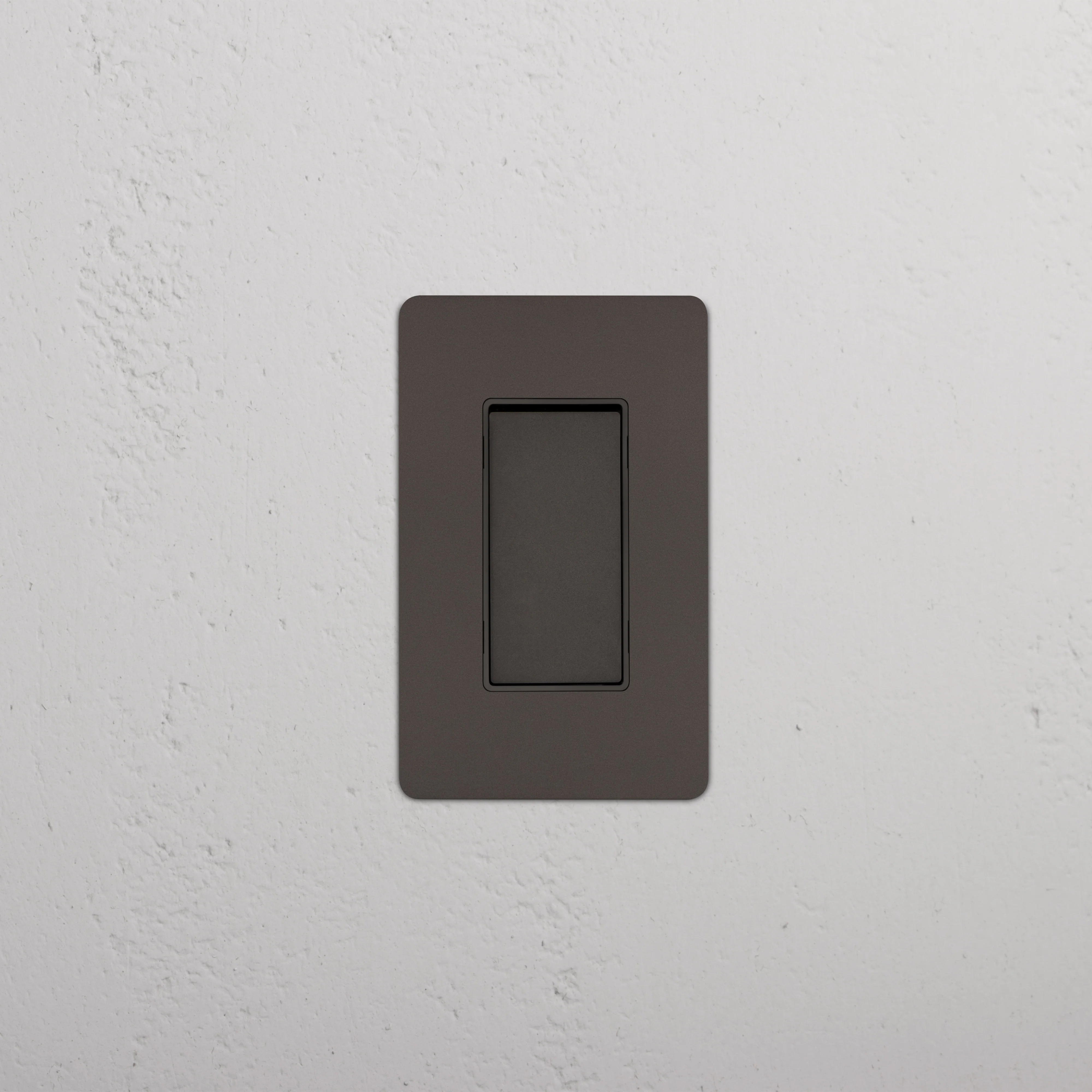 Kew 1G Retractive Rocker Switch - Bronze Black - Image 2
