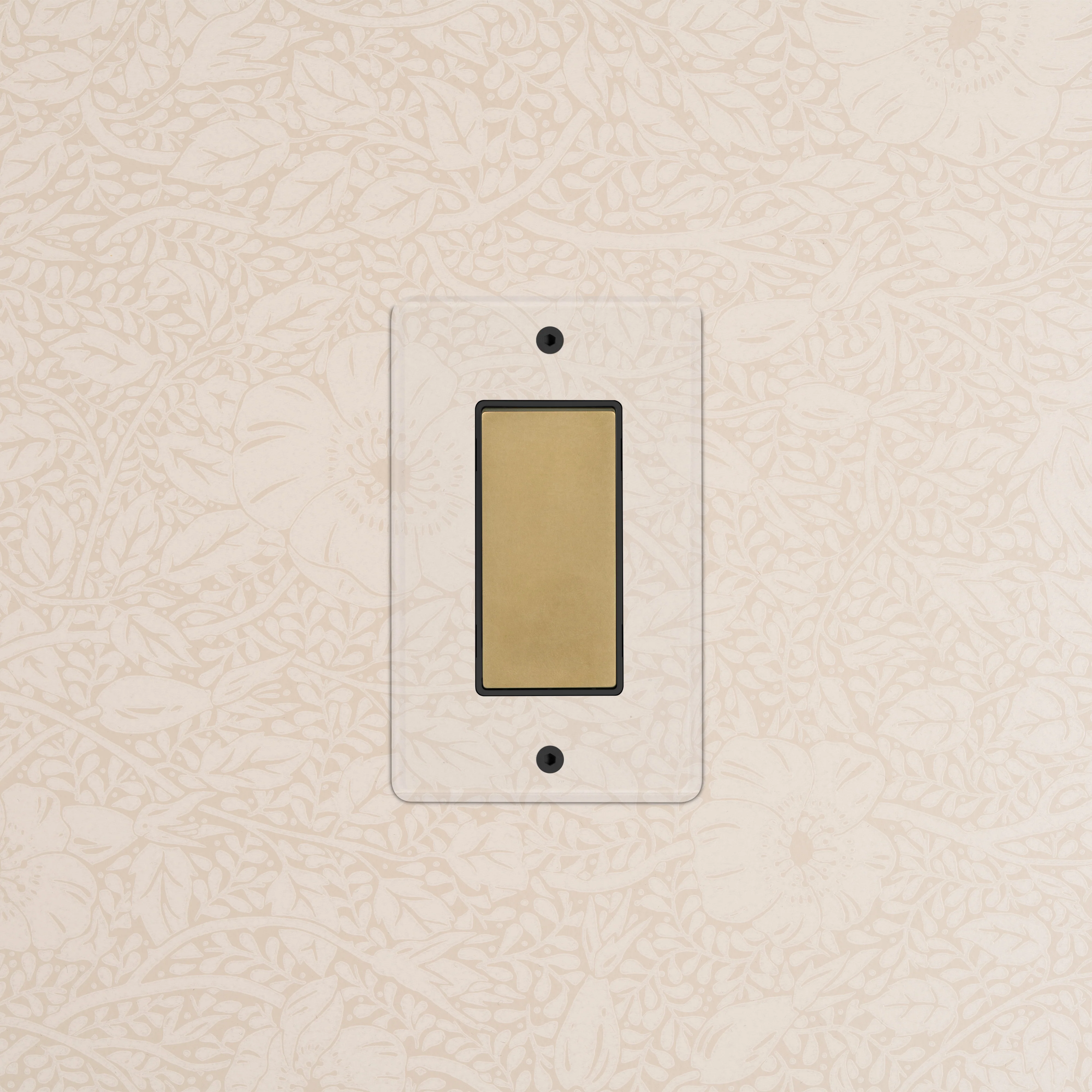 Kew 1G Retractive Rocker Switch - Clear Antique Brass Black - Image 2