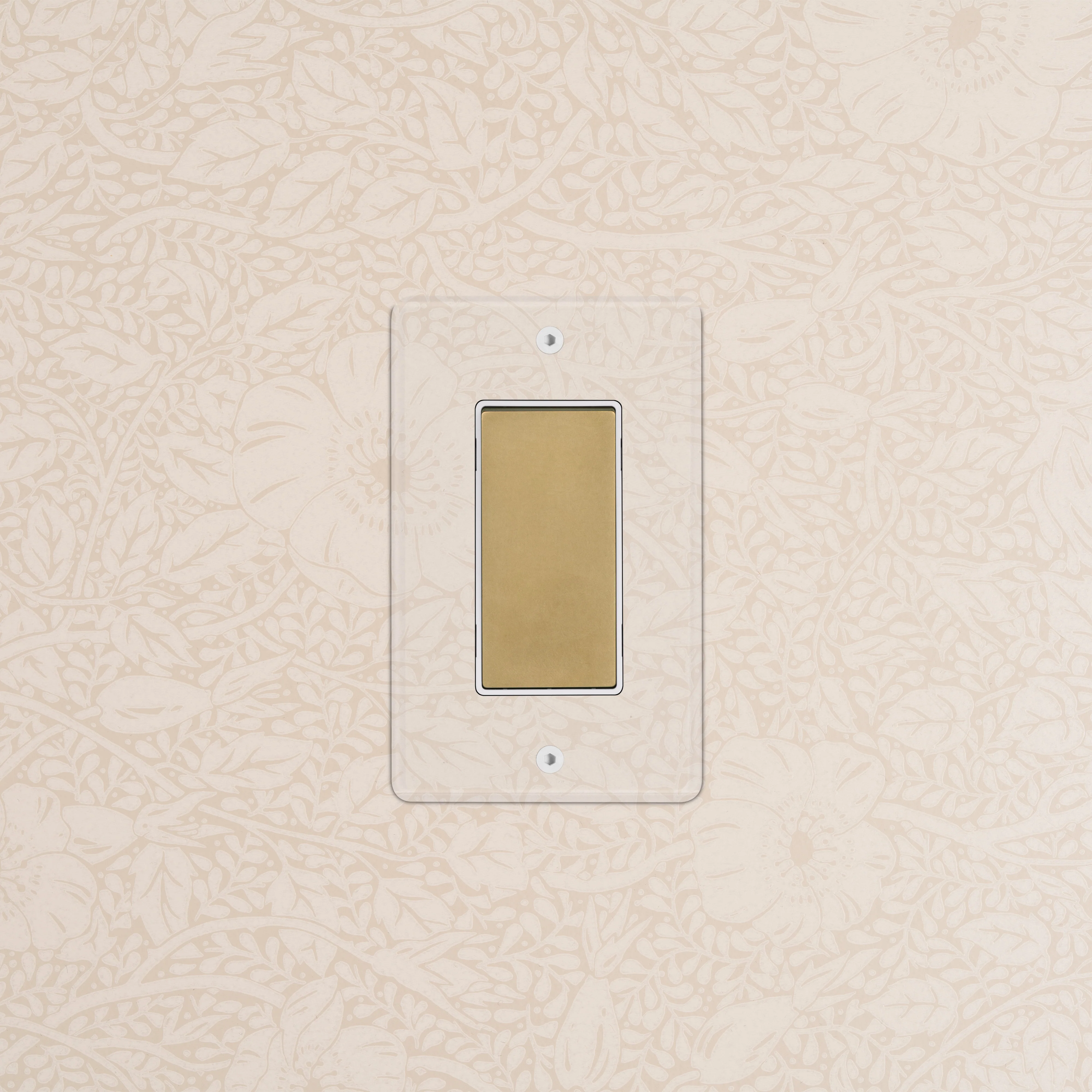 Kew 1G Retractive Rocker Switch - Clear Antique Brass White - Image 2