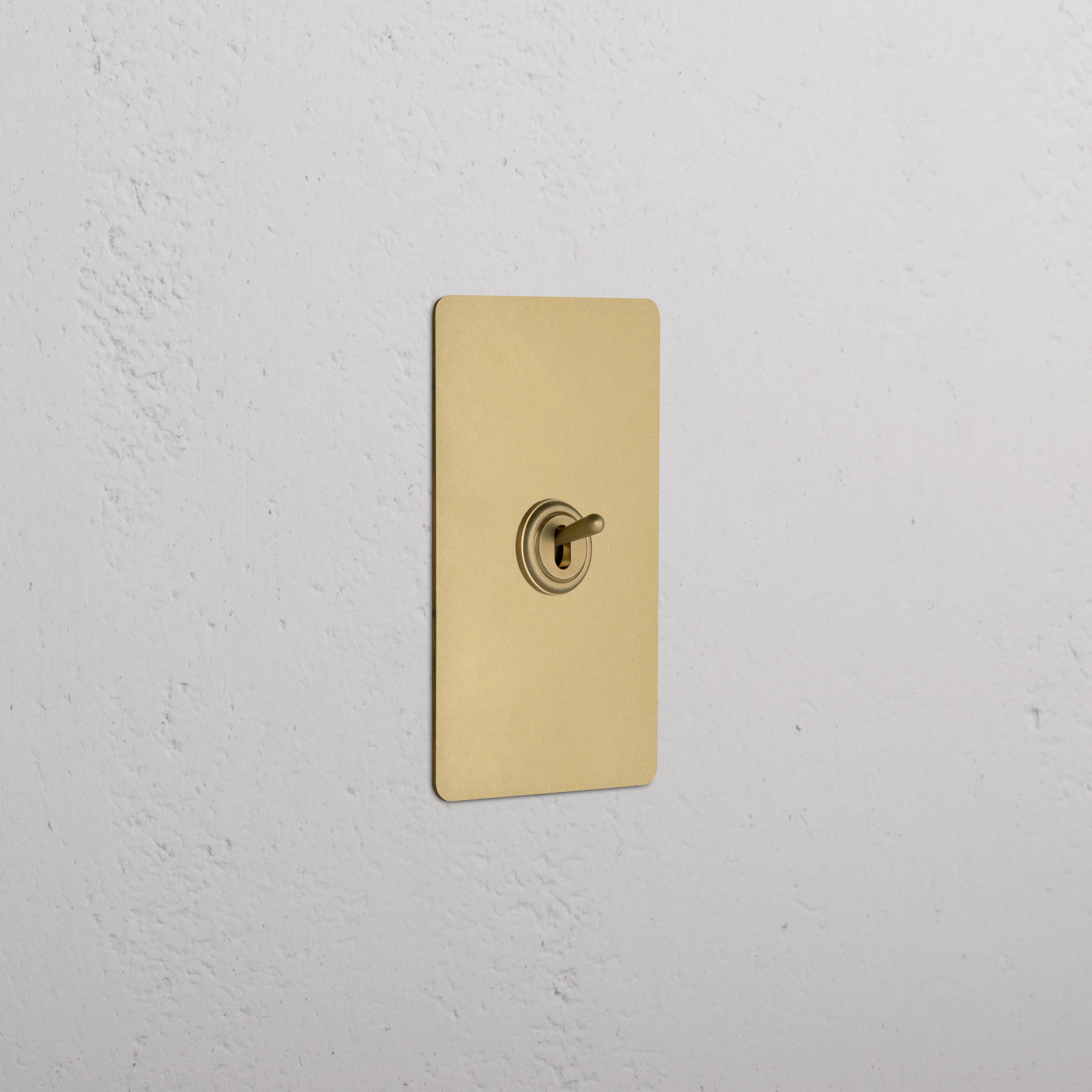 Kew 1G Retractive Toggle Switch - Antique Brass