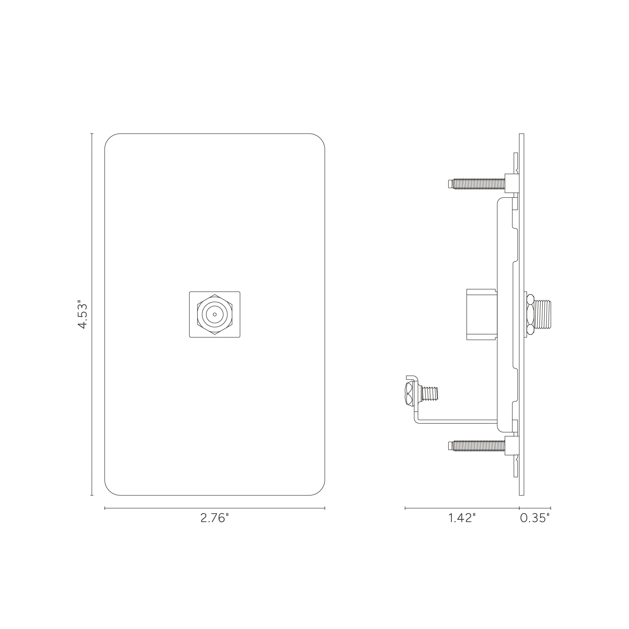 Kew 1G Satellite Keystone - Paintable White - Image 2