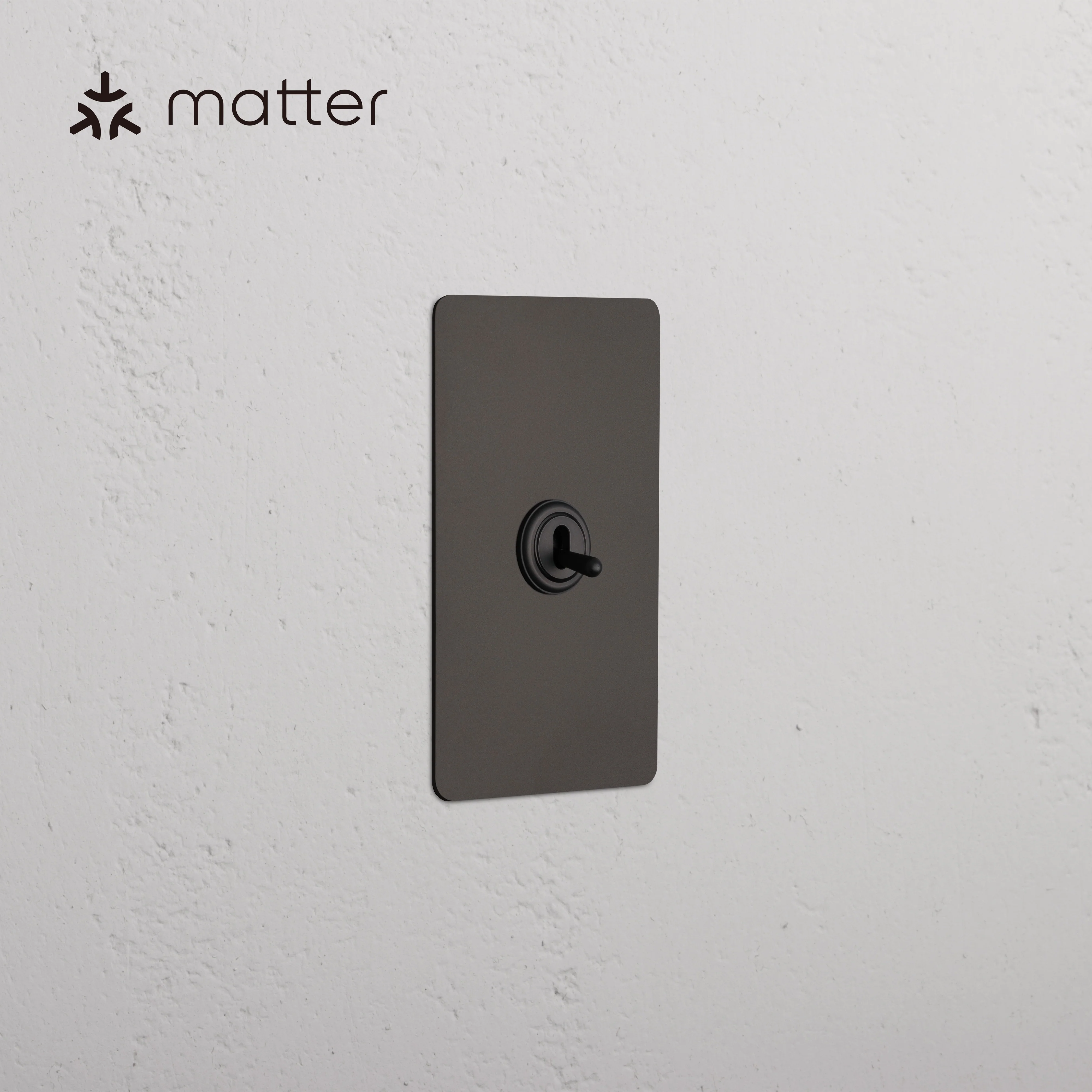 Kew 1G Smart Retractive Toggle Switch - Bronze