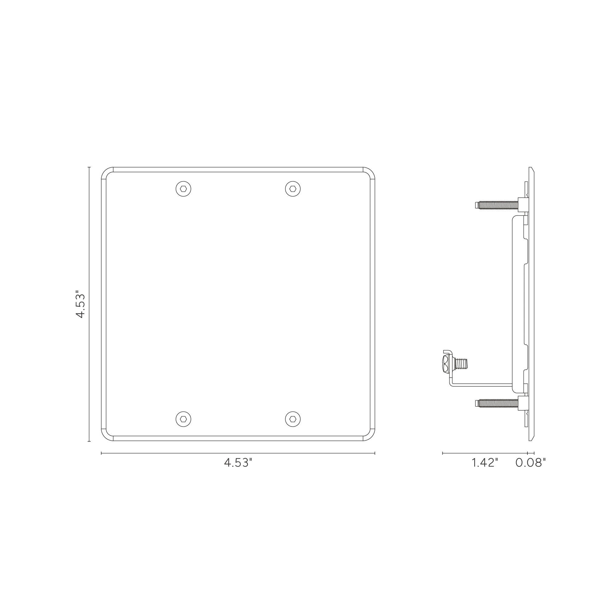 Kew 2G Blank Plate - Clear - Image 3