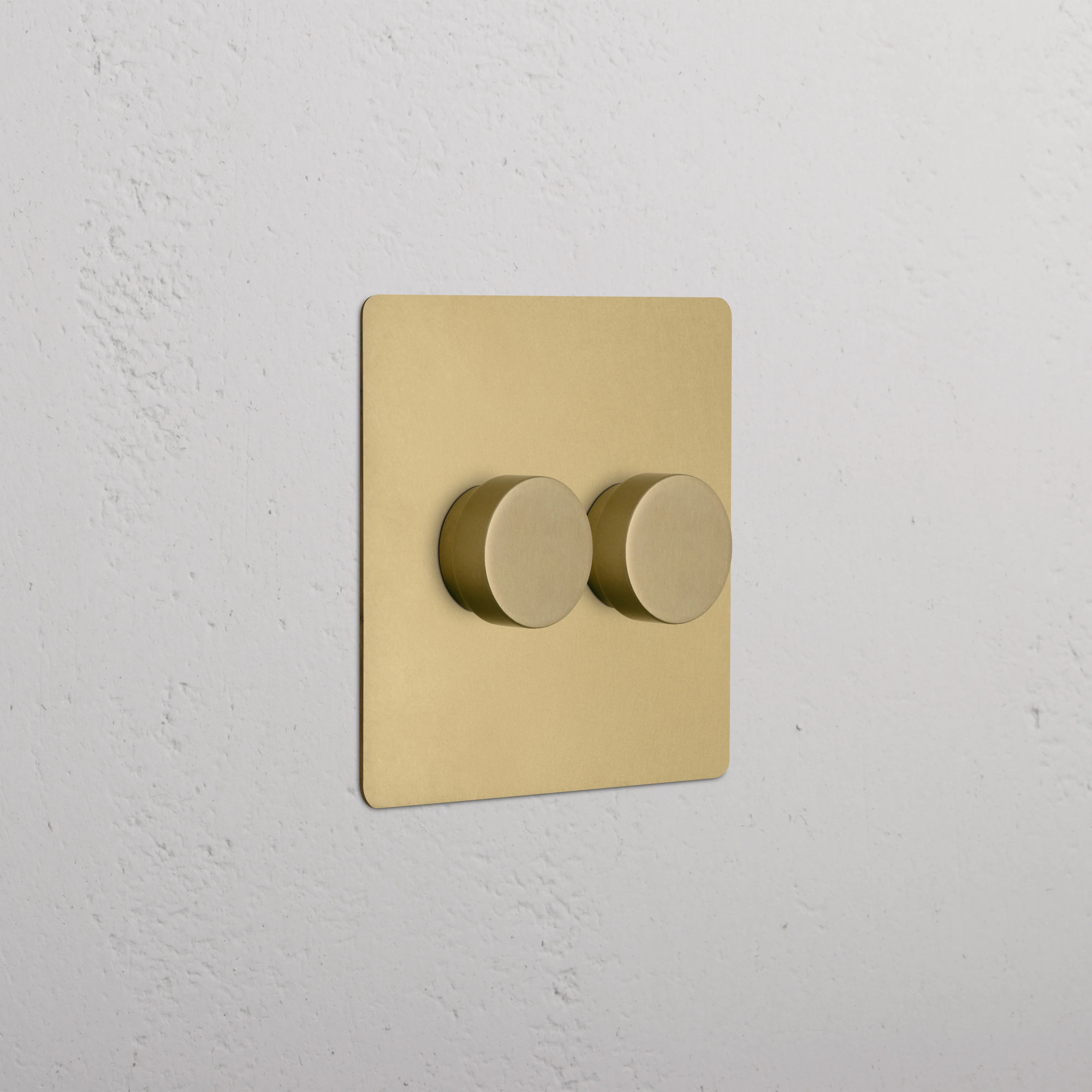 Kew 2G Dimmer Switch - Antique Brass
